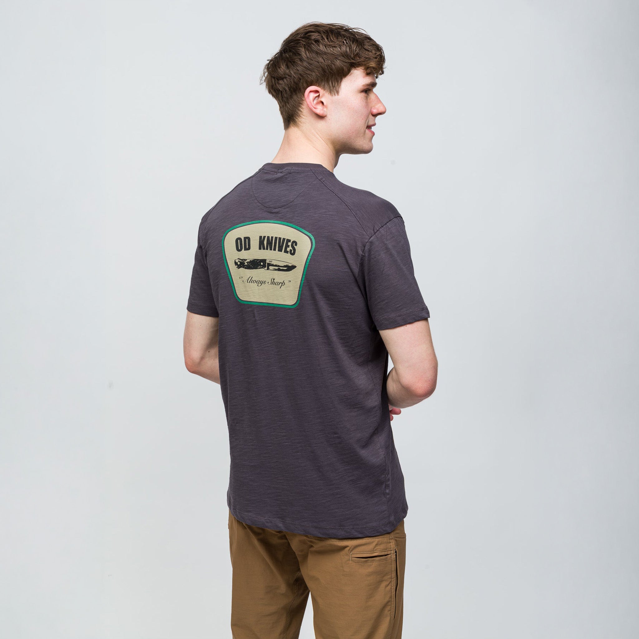 Bushcraft T-Shirt %100 Pamuk Printed | Antrasit