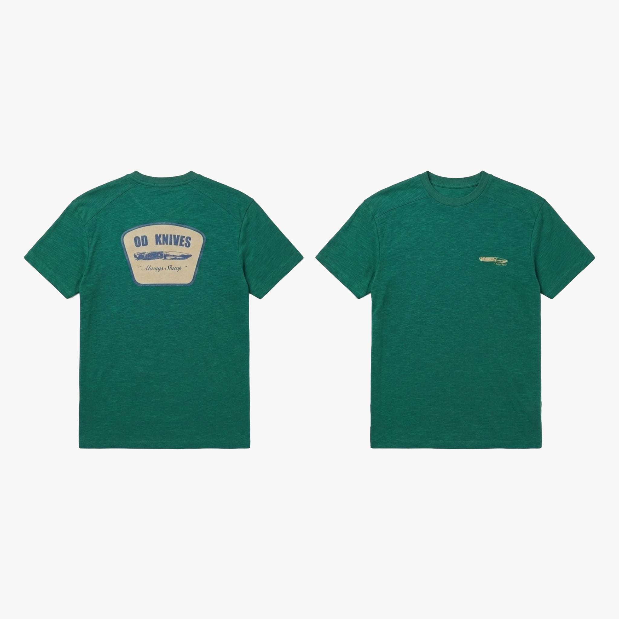 Bushcraft T-Shirt %100 Pamuk Printed | Yeşil