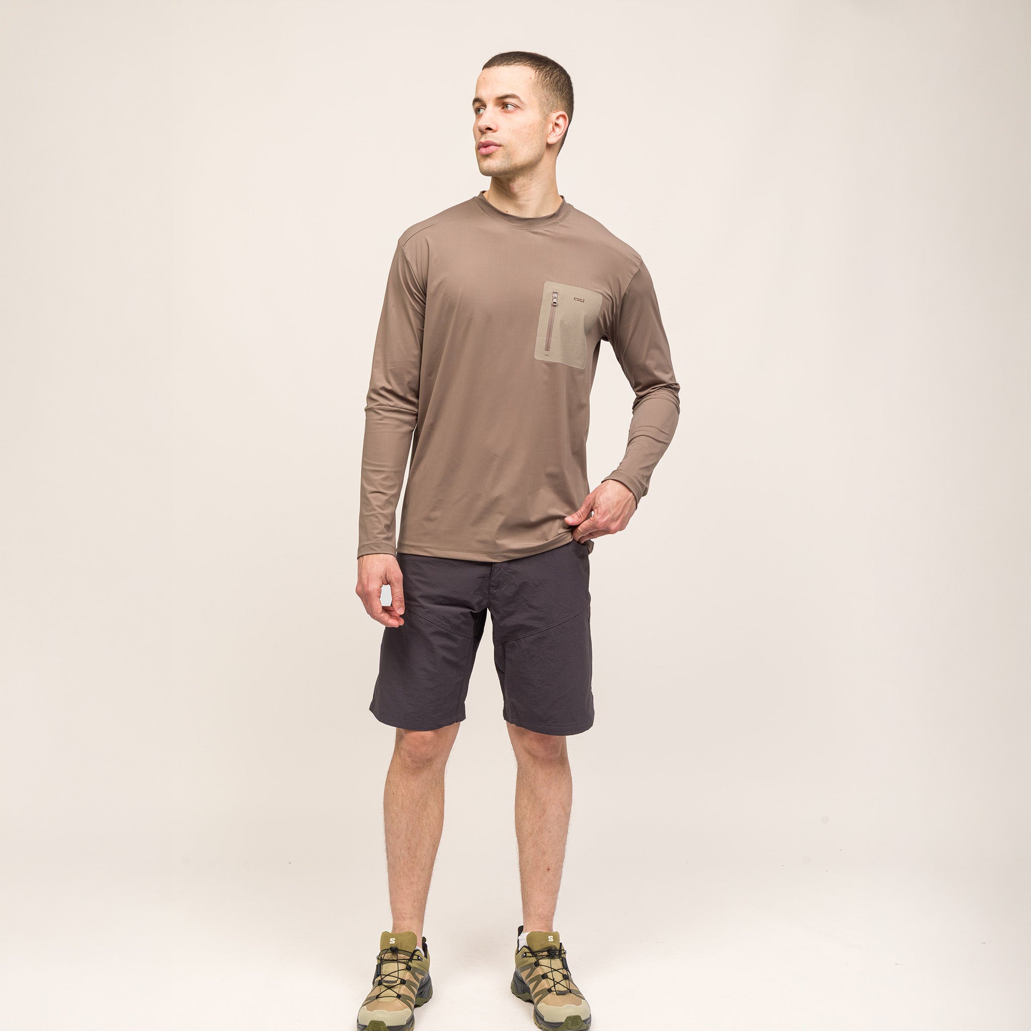 Climacool Performans Uzun Kollu T-Shirt | Bej