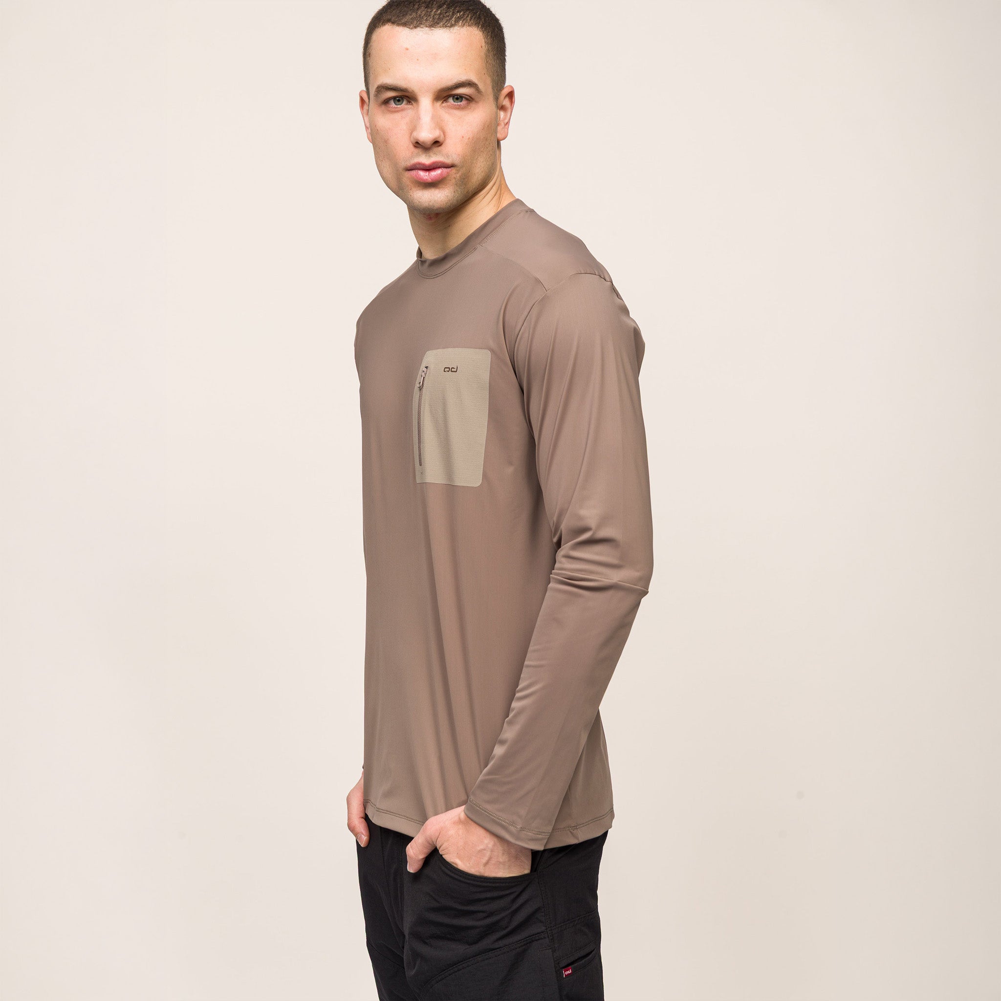 Climacool Performans Uzun Kollu T-Shirt | Bej