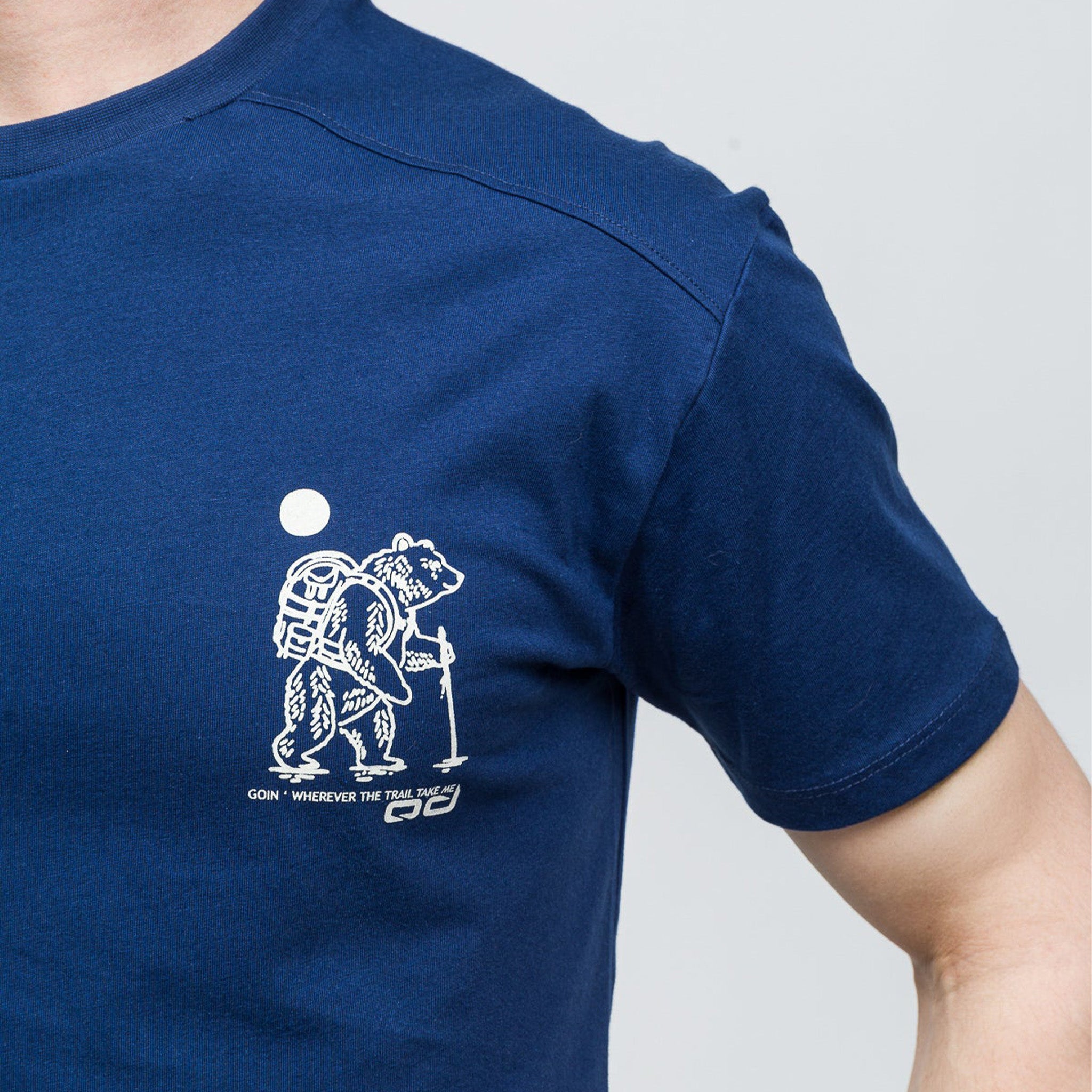 MANIFEST T-Shirt %100 Pamuk Printed | Koyu Mavi