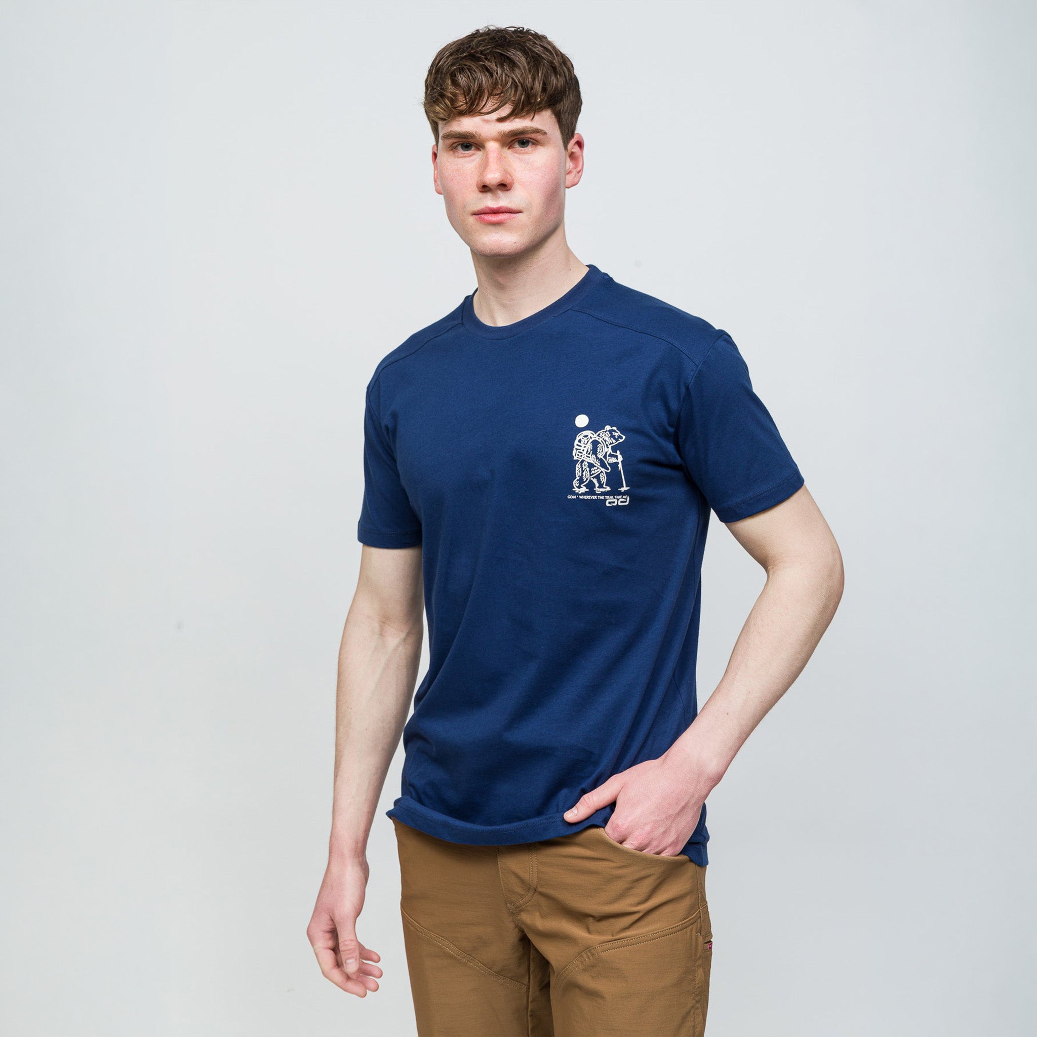 MANIFEST T-Shirt %100 Pamuk Printed | Koyu Mavi