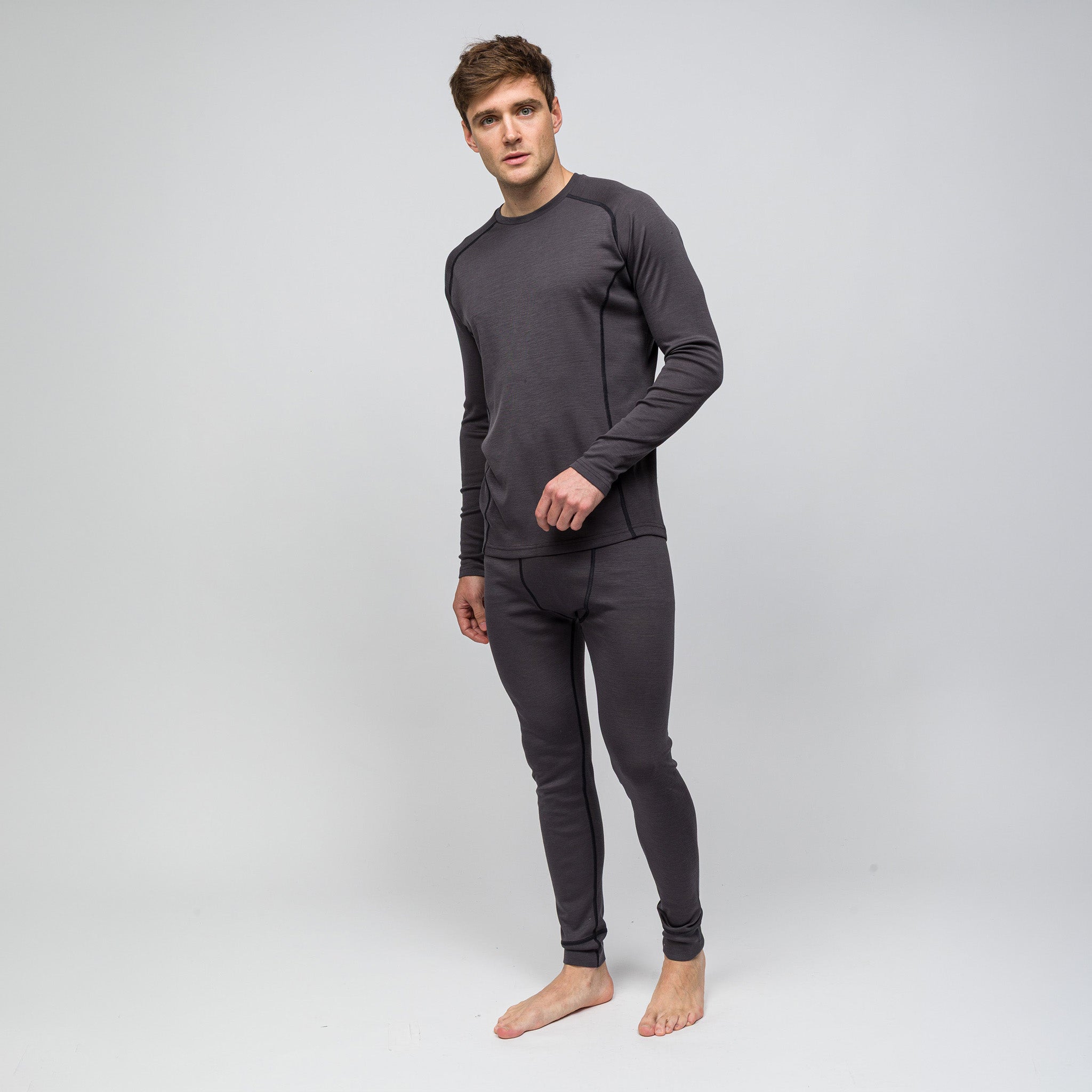 Thermawool Merino Yünü Termal İçlik Tayt 195 g | Antrasit
