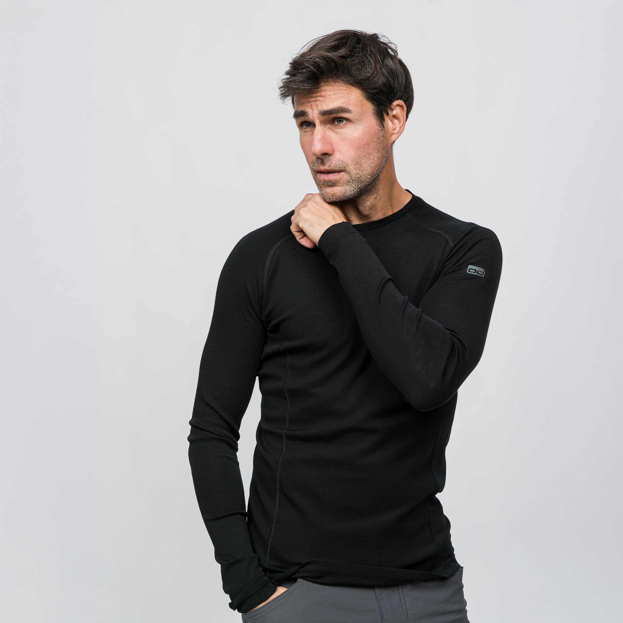 Thermawool Merino Yünü Termal İçlik Üst 195 gr | Siyah
