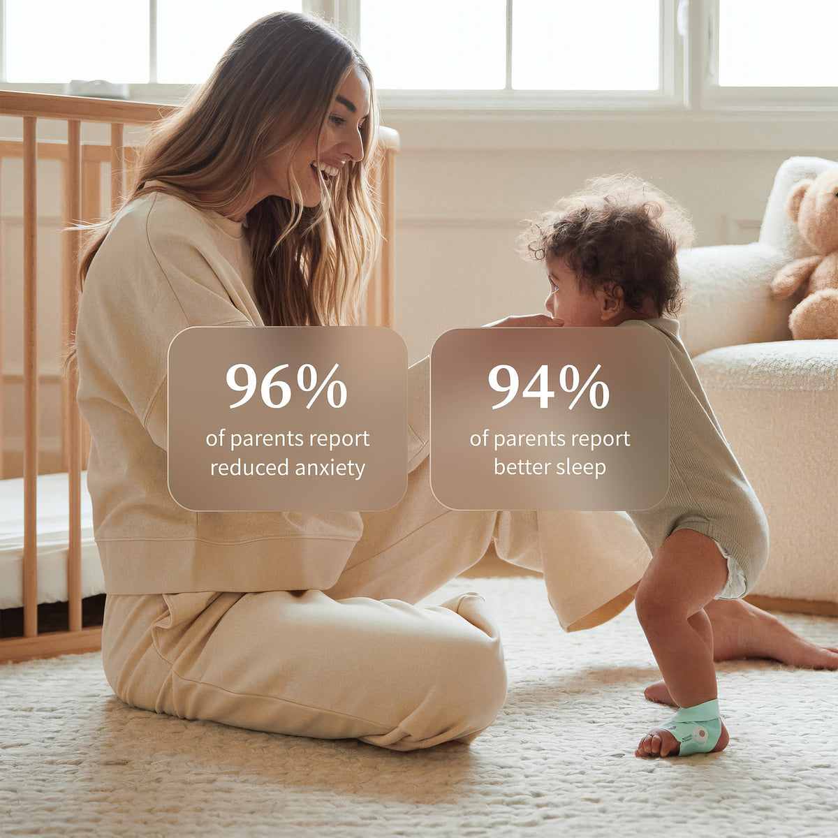 Owlet Dream Sock™ Akıllı Bebek Çorabı 0–18 Ay - Nane Yeşili