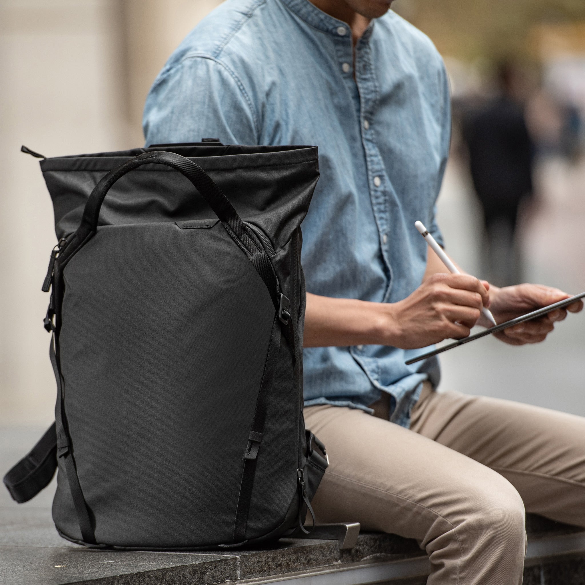 Everyday Totepack 20L | Tote-Sırt Çantası | Black