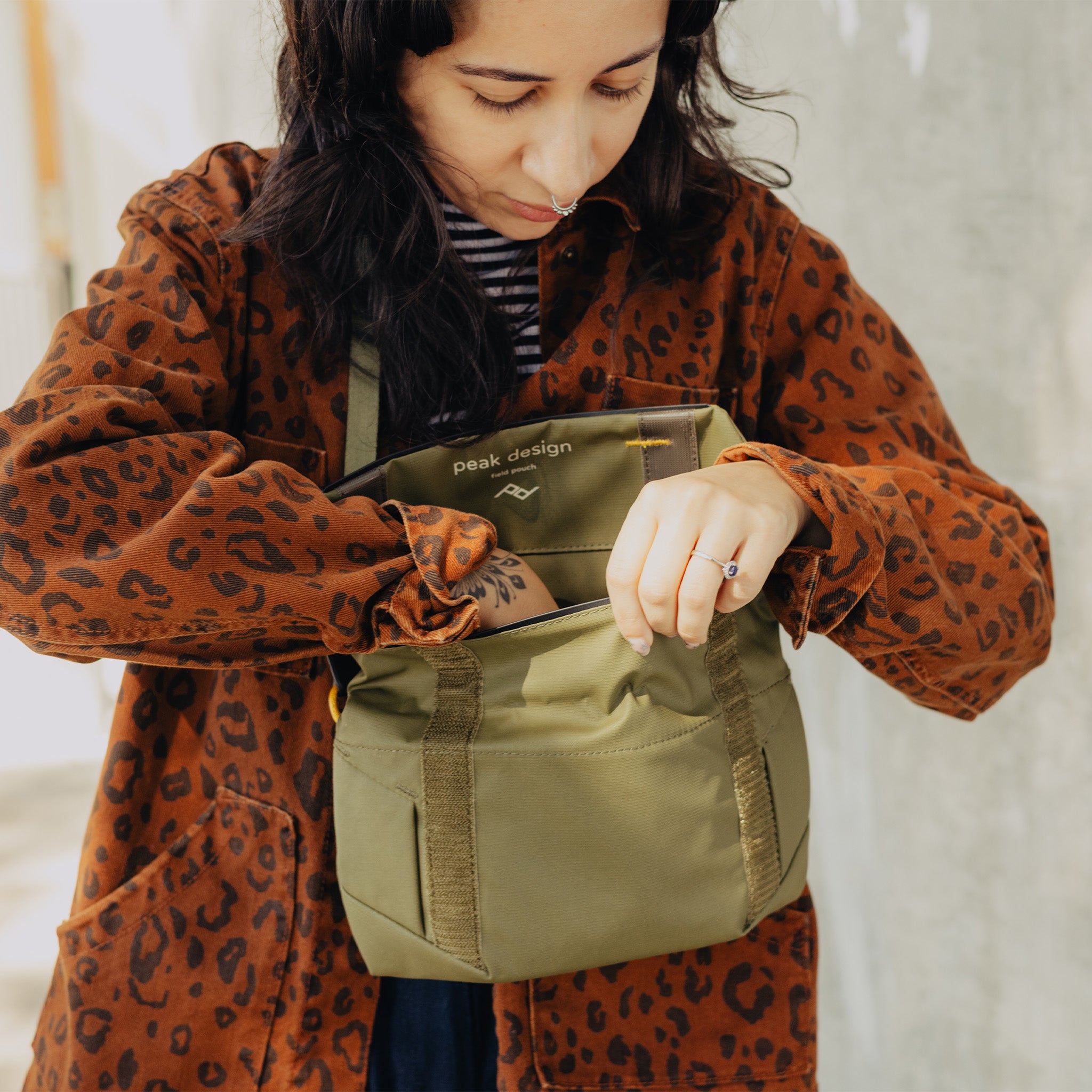 Field Pouch Çok Amaçlı Mini Çanta & Düzenleyici | Kelp