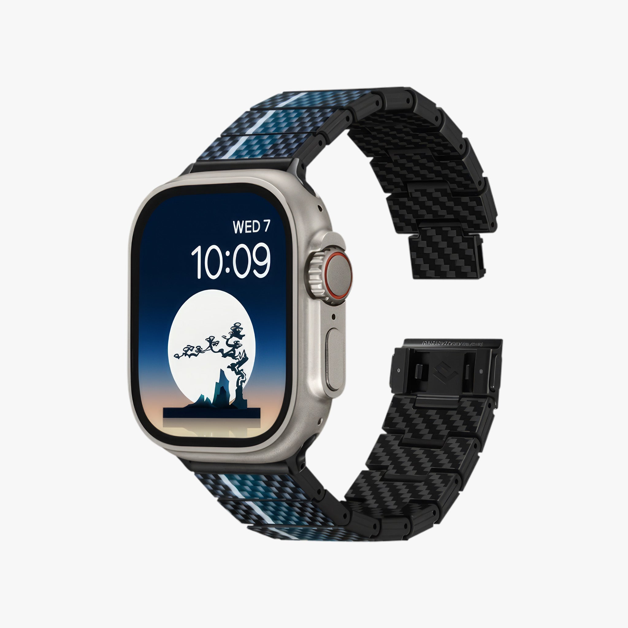 Apple Watch Carbon Fiber Watch Band | Moon
