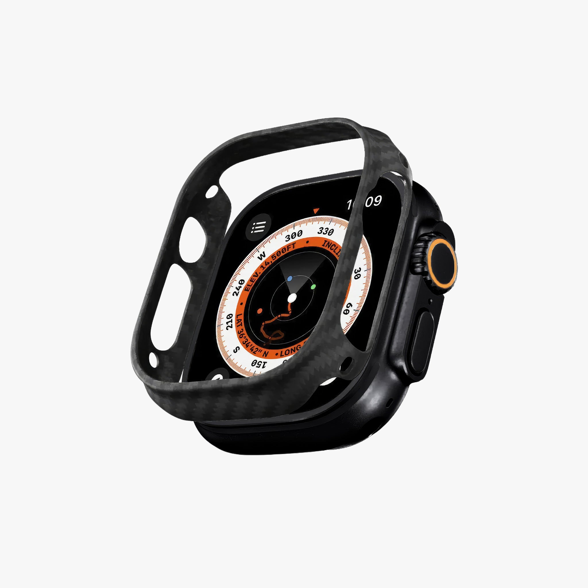 Apple Watch Ultra 49mm Uyumlu Air Case | Aramid Fiber 600D Black