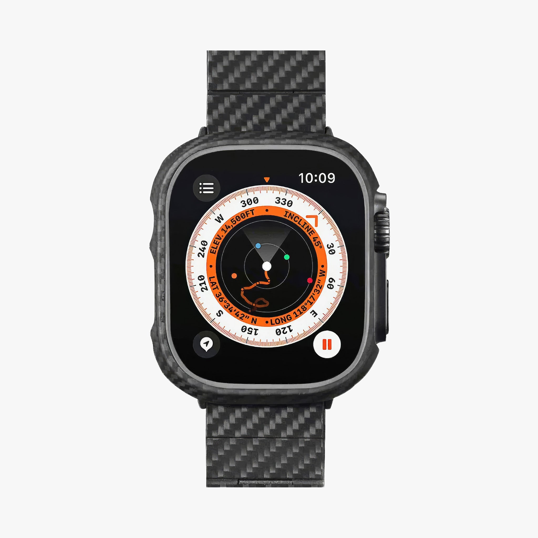 Apple Watch Ultra 49mm Uyumlu Air Case | Aramid Fiber 600D Black