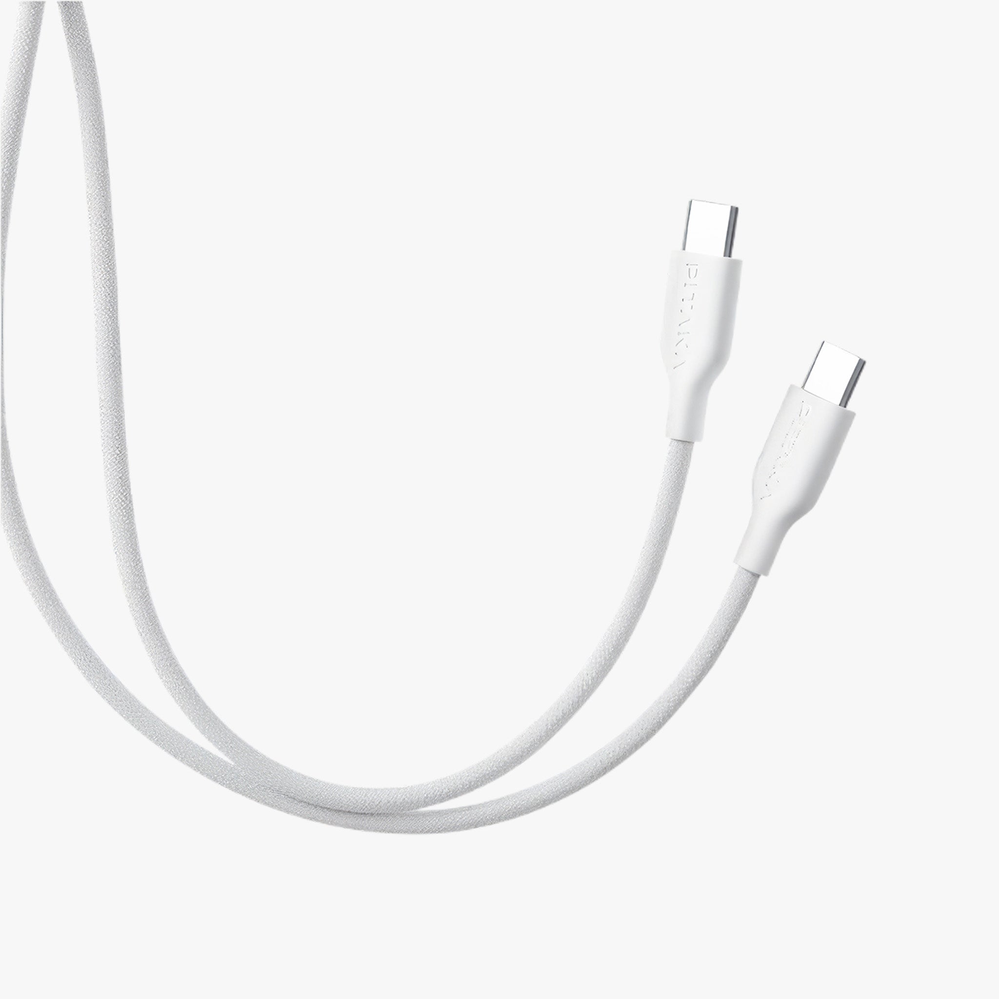 USB-C to USB-C 60W Flex Braided Cable | White (1.2 m)