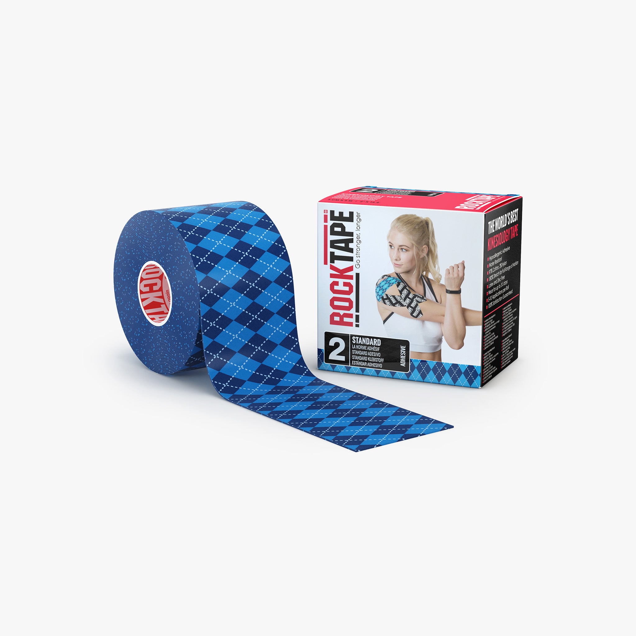 Standart Kinezyoloji Bant | Argyle Blue | 5cm x 5m