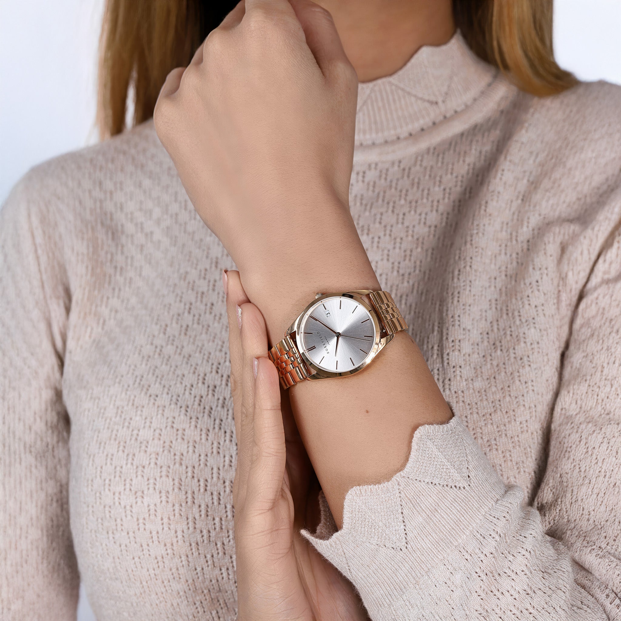 Ace Silver Sunray Rosegold