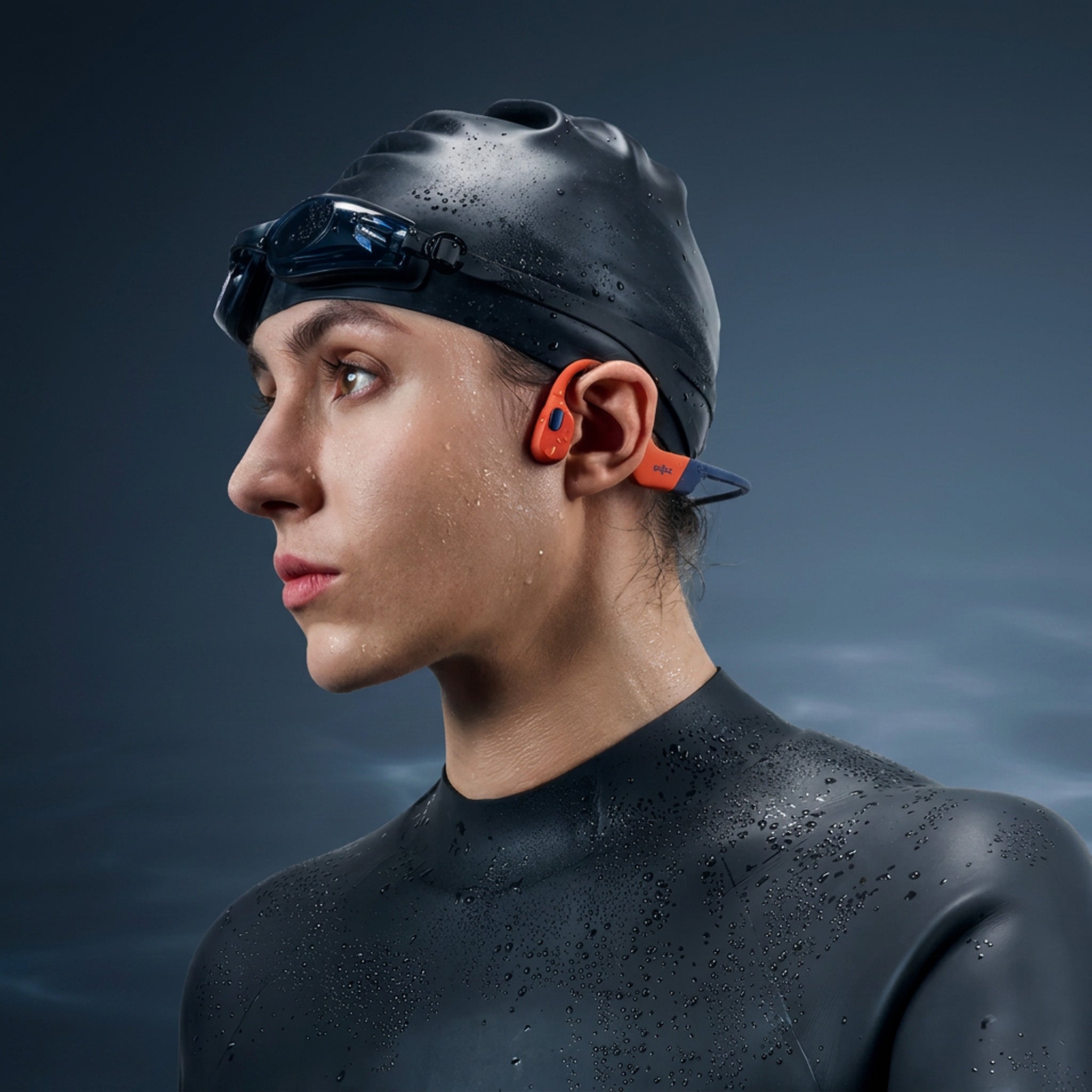 OpenSwim Pro Kemik İletimli MP3 Yüzme Kulaklığı | Kırmızı