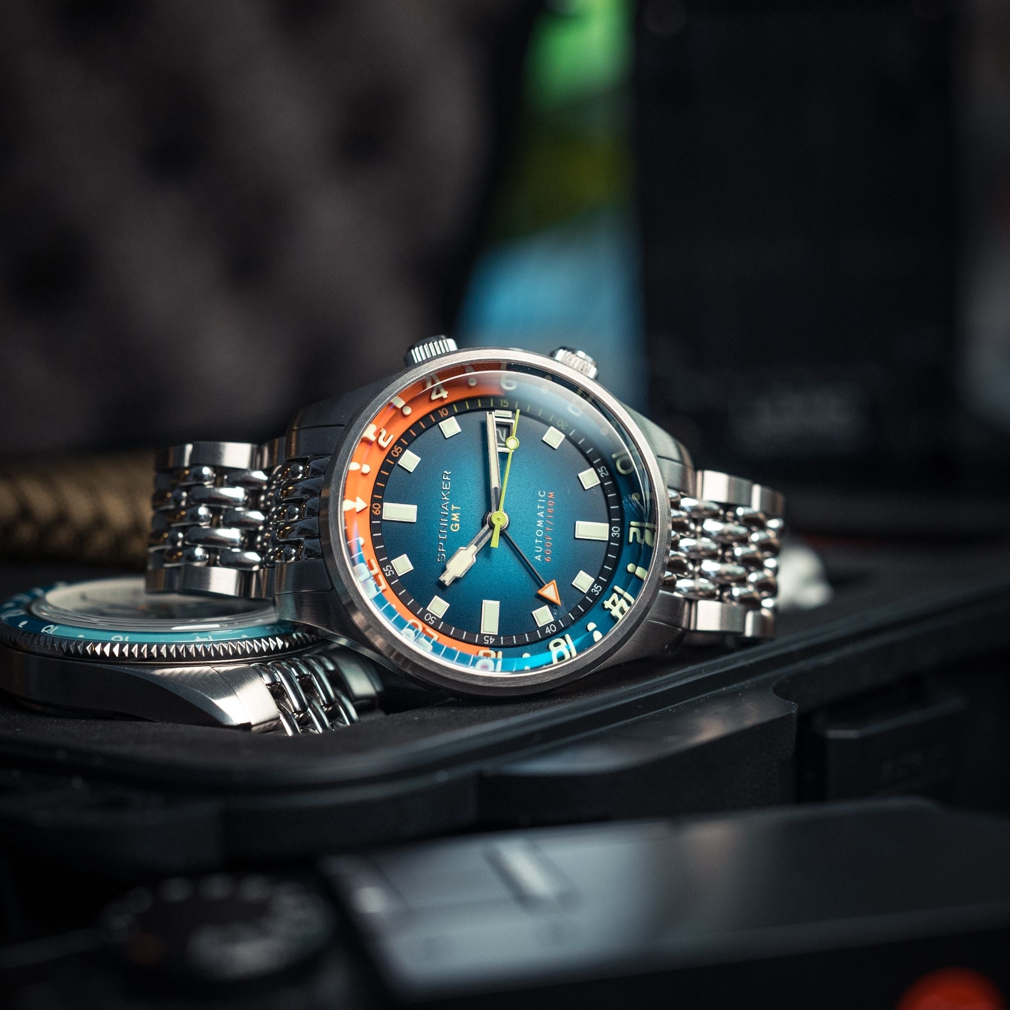 Bradner GMT Automatic | 42mm | Orange Blue