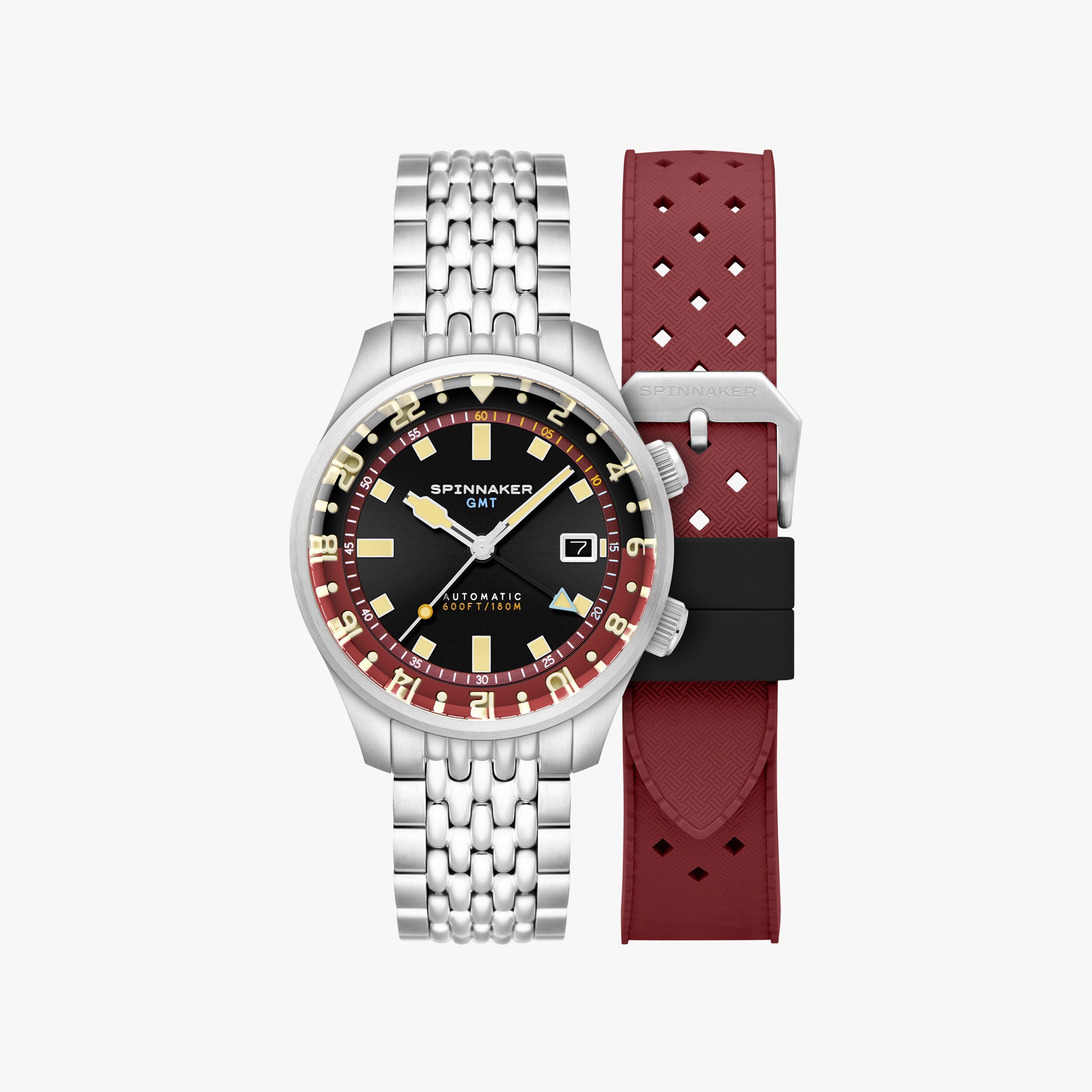 Bradner GMT Automatic | 42mm | Sombre Red