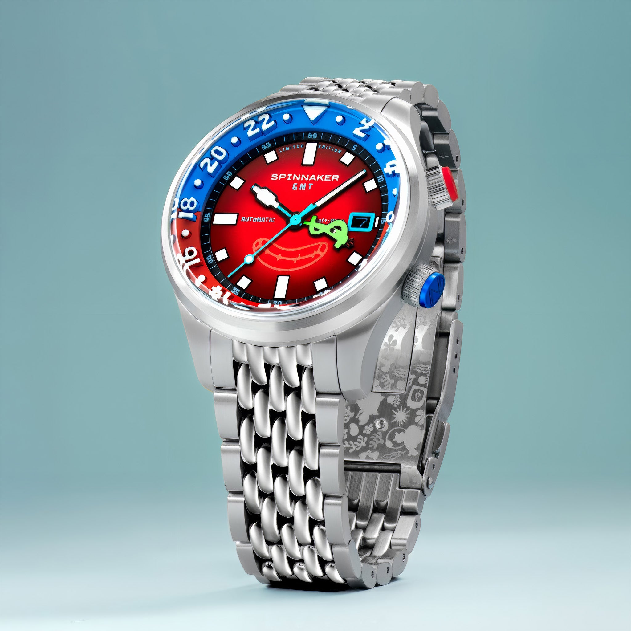 Bradner GMT Automatic SpongeBob SquarePants Limited Edition | Mr. Krabs Red