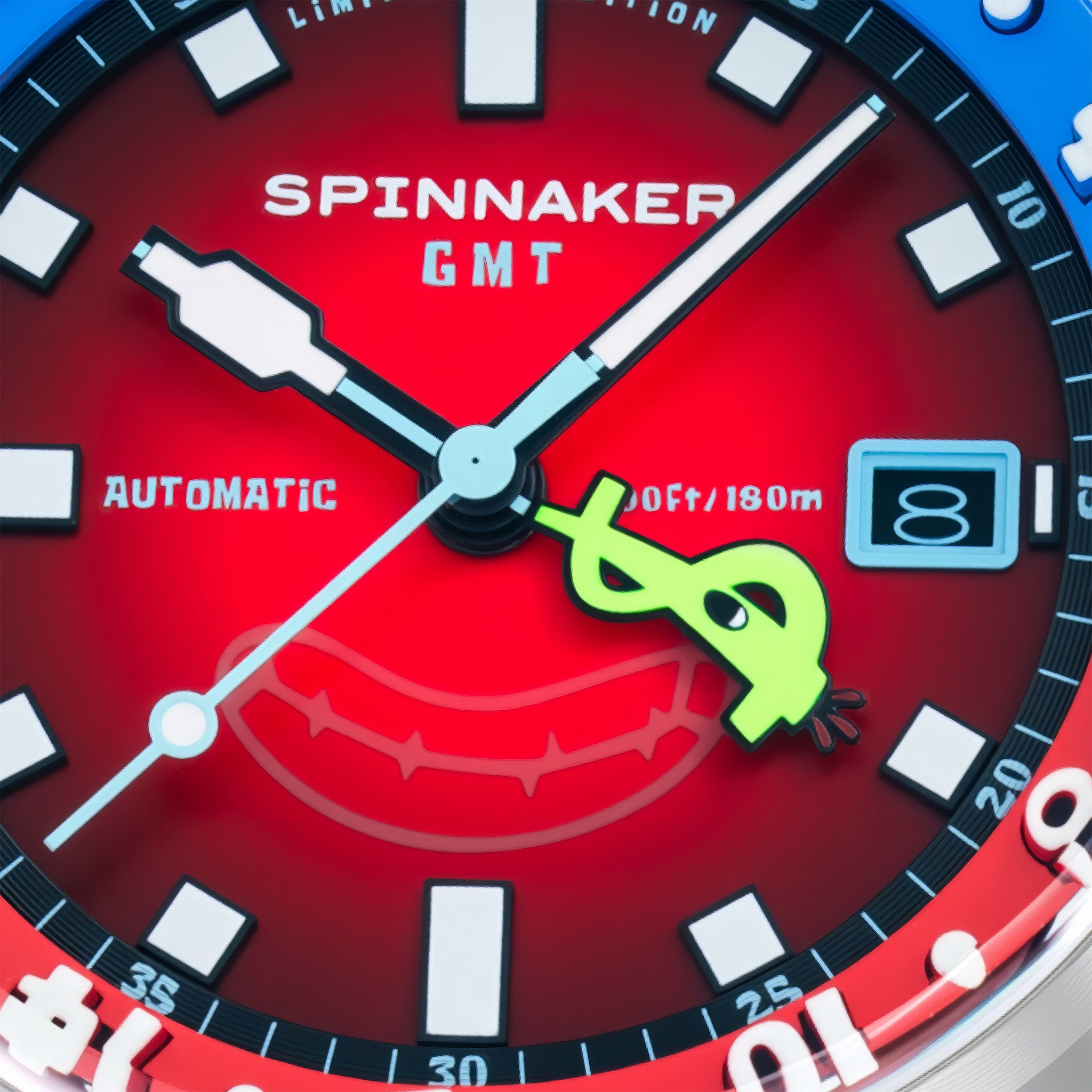 Bradner GMT Automatic SpongeBob SquarePants Limited Edition | Mr. Krabs Red