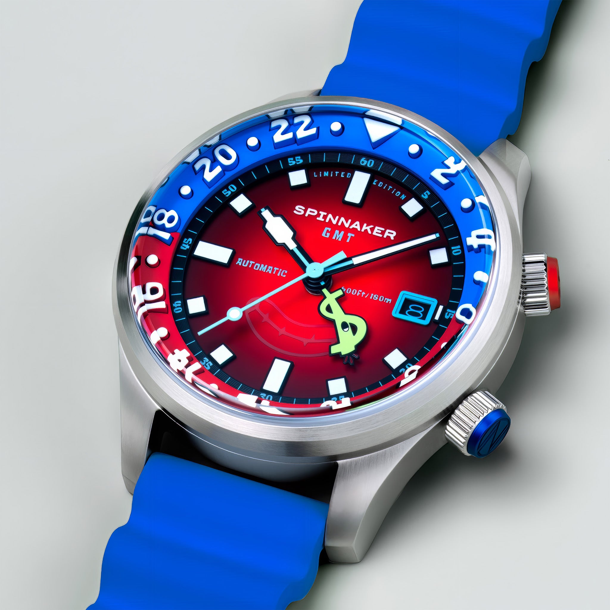 Bradner GMT Automatic SpongeBob SquarePants Limited Edition | Mr. Krabs Red