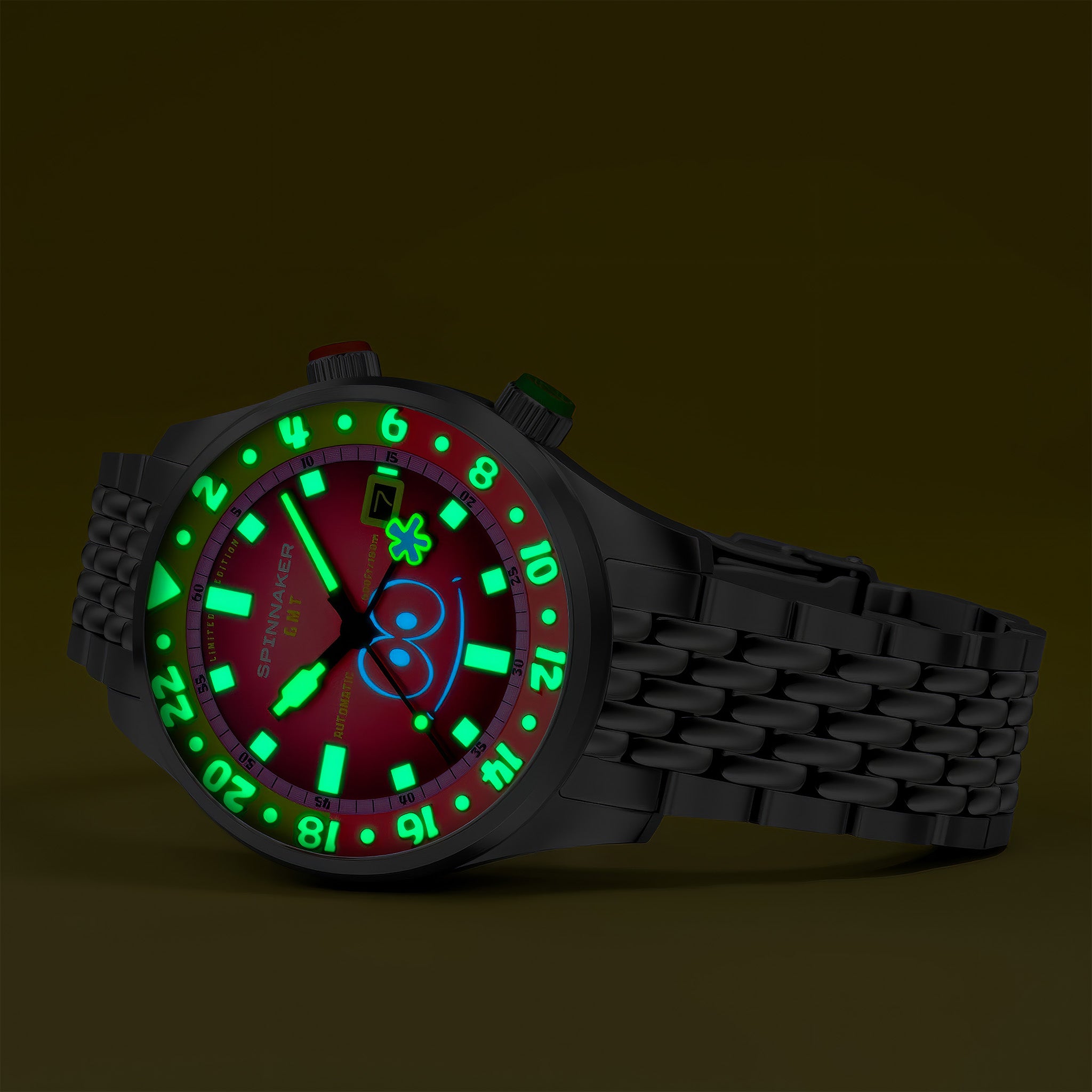 Bradner GMT Automatic SpongeBob SquarePants Limited Edition | Patrick Pink
