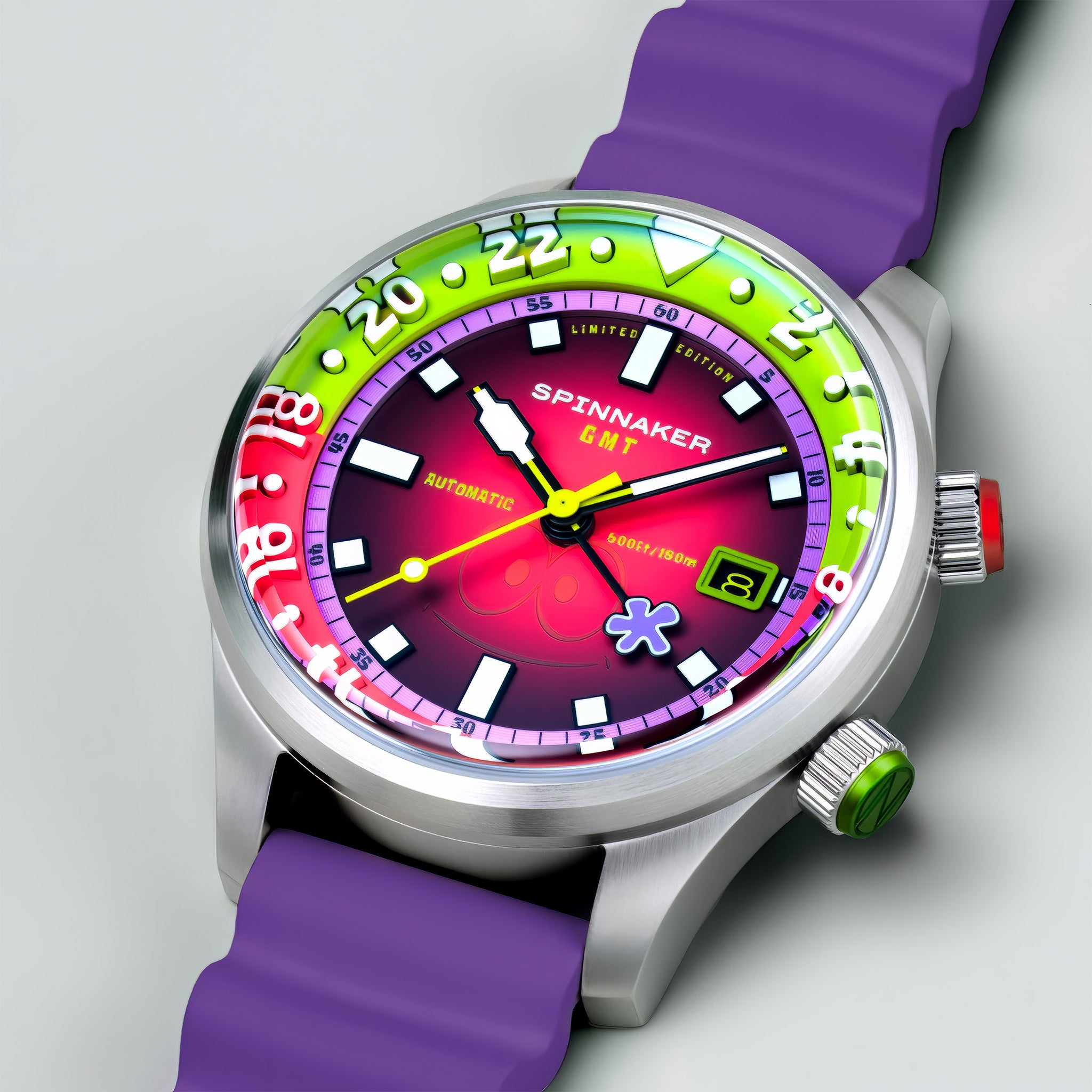 Bradner GMT Automatic SpongeBob SquarePants Limited Edition | Patrick Pink