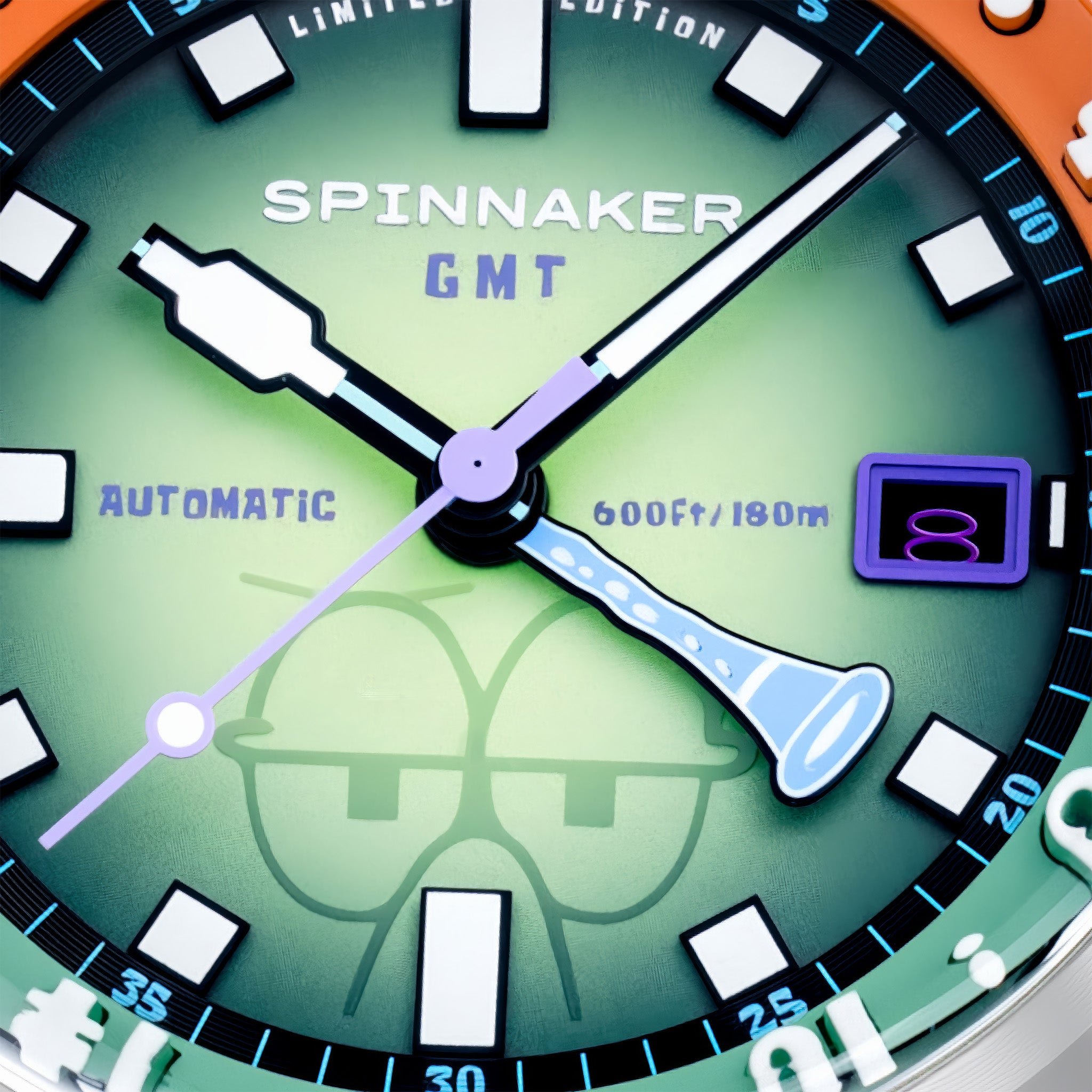 Bradner GMT Automatic SpongeBob SquarePants Limited Edition | Squidward Green