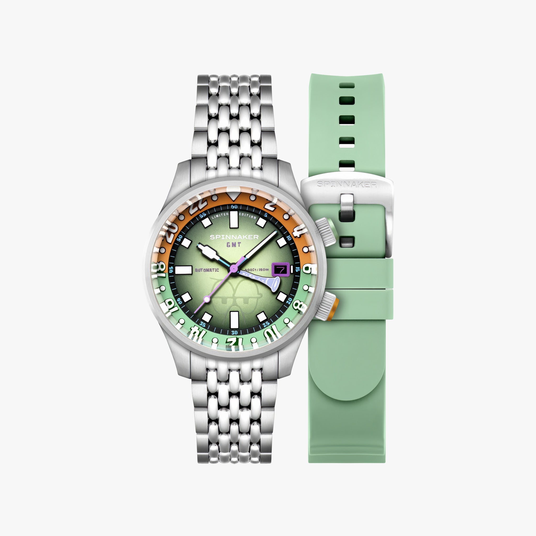 Bradner GMT Automatic SpongeBob SquarePants Limited Edition | Squidward Green