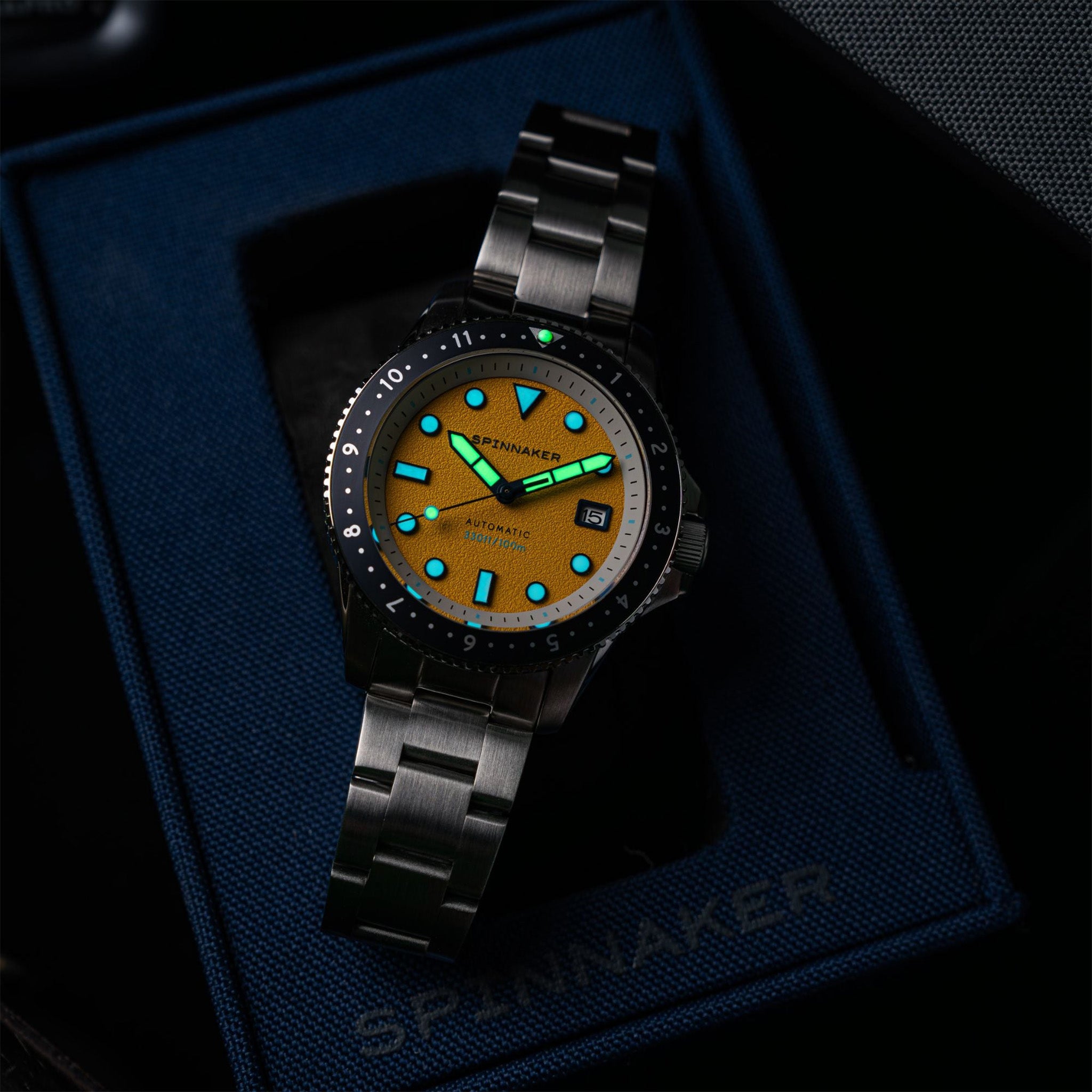 SPINNAKER Croft Pioneer Automatic 42 mm Sunset Yellow – NH35