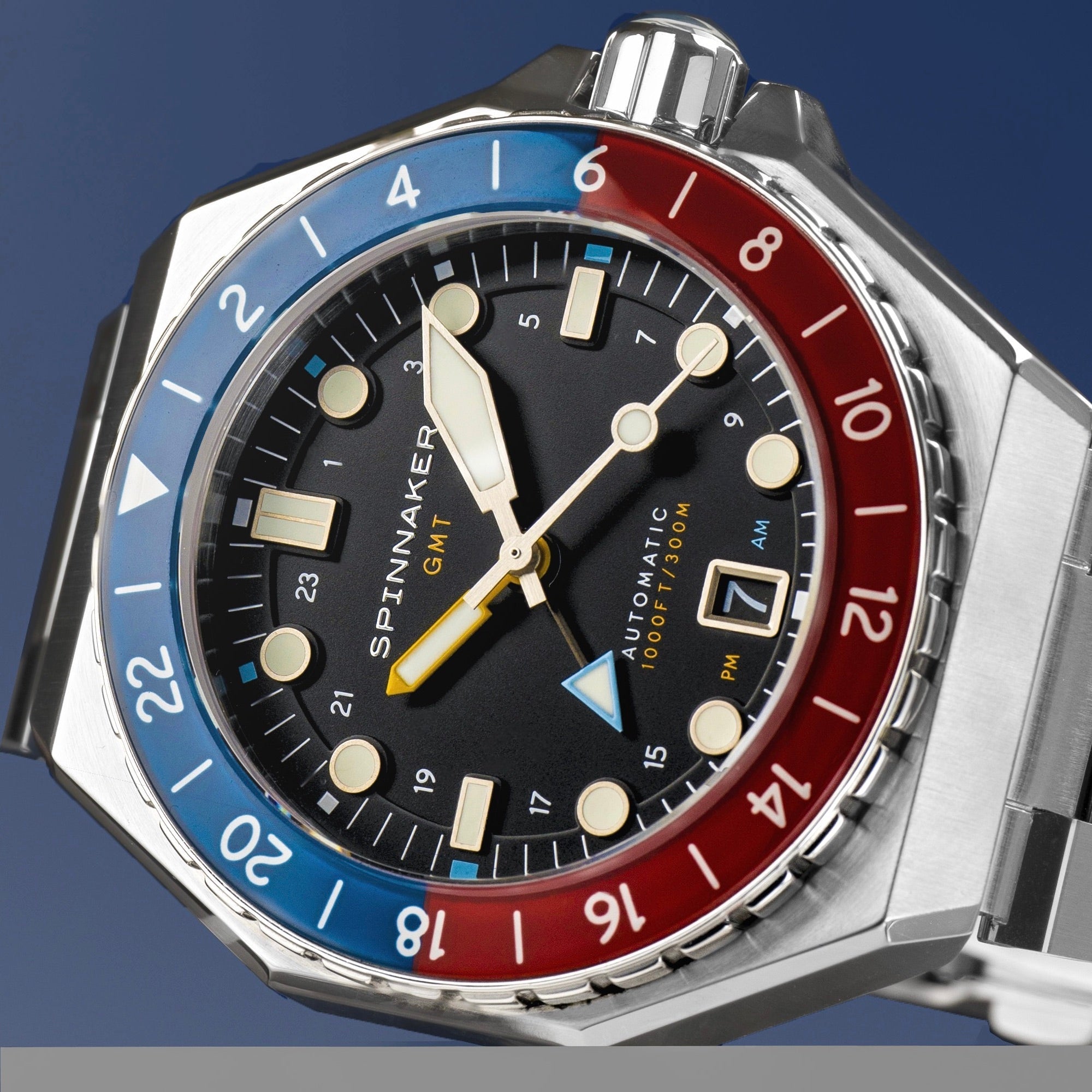 Dumas GMT Automatic | 44mm | Cobalt Crimson