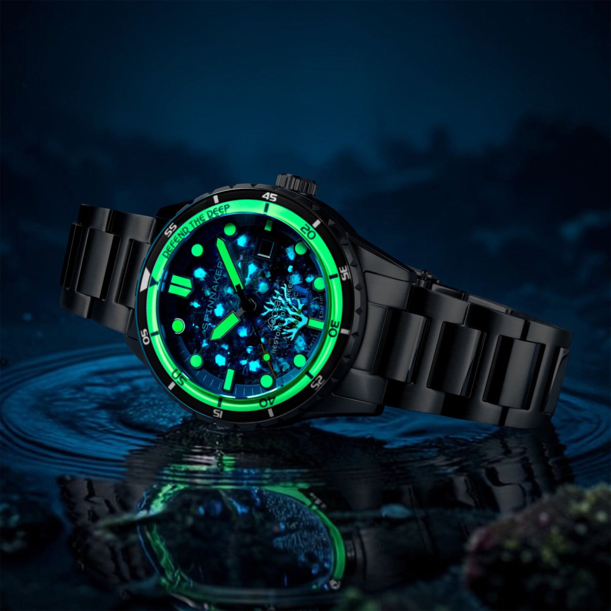 Hass Automatic 4ocean Limited Edition | 43 mm | Coral Reef