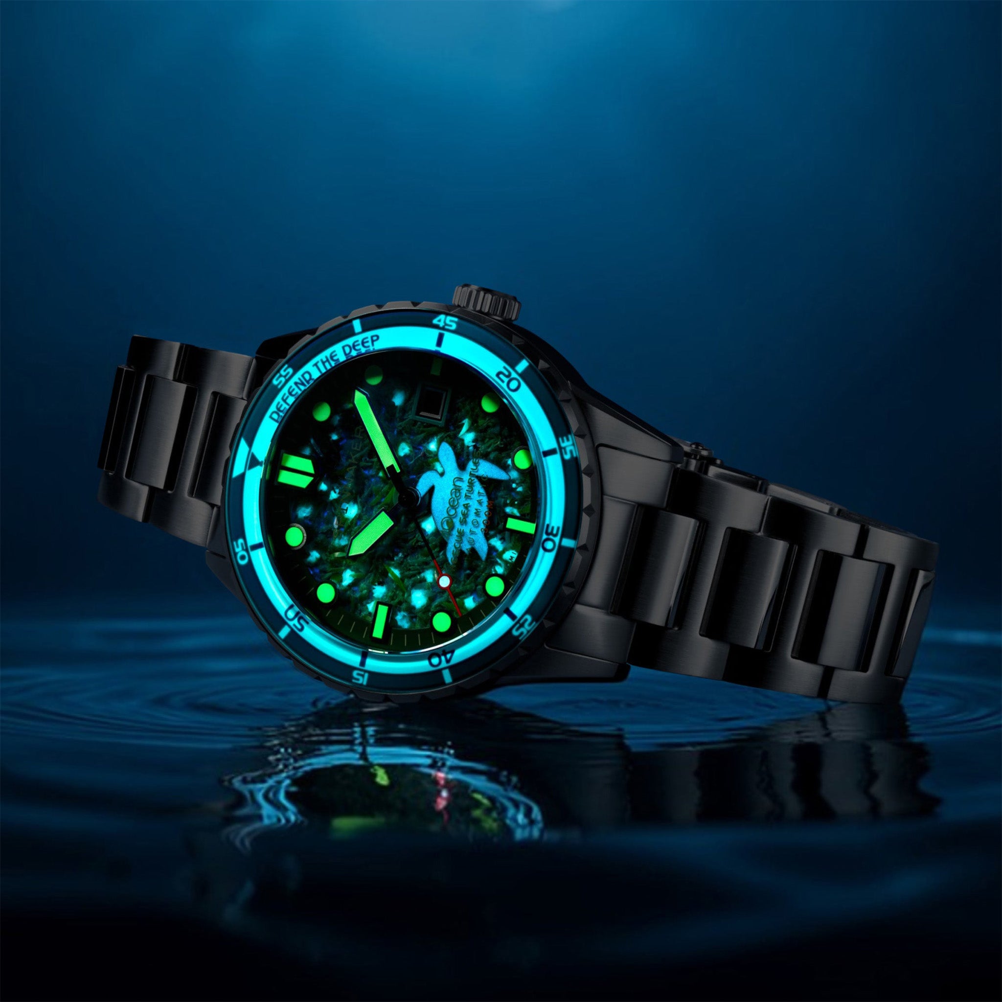 Hass Automatic 4ocean Limited Edition | 43 mm | Sea Turtles