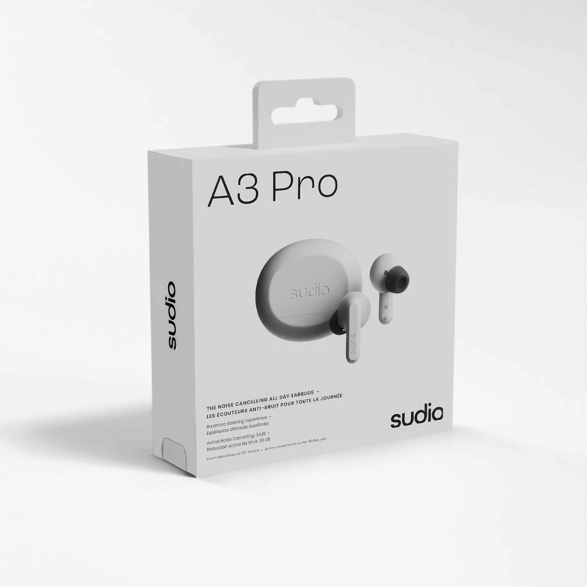 Sudio A3 Pro ANC True Wireless Kulak İçi Kulaklık Fog White gelişmiş ANC kulaklık