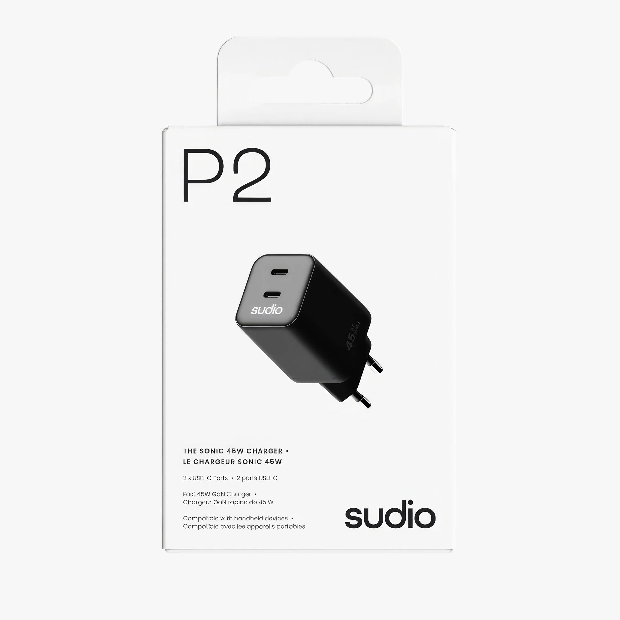 P2 GaN USB-C Hızlı Şarj Adaptörü 45W | Black