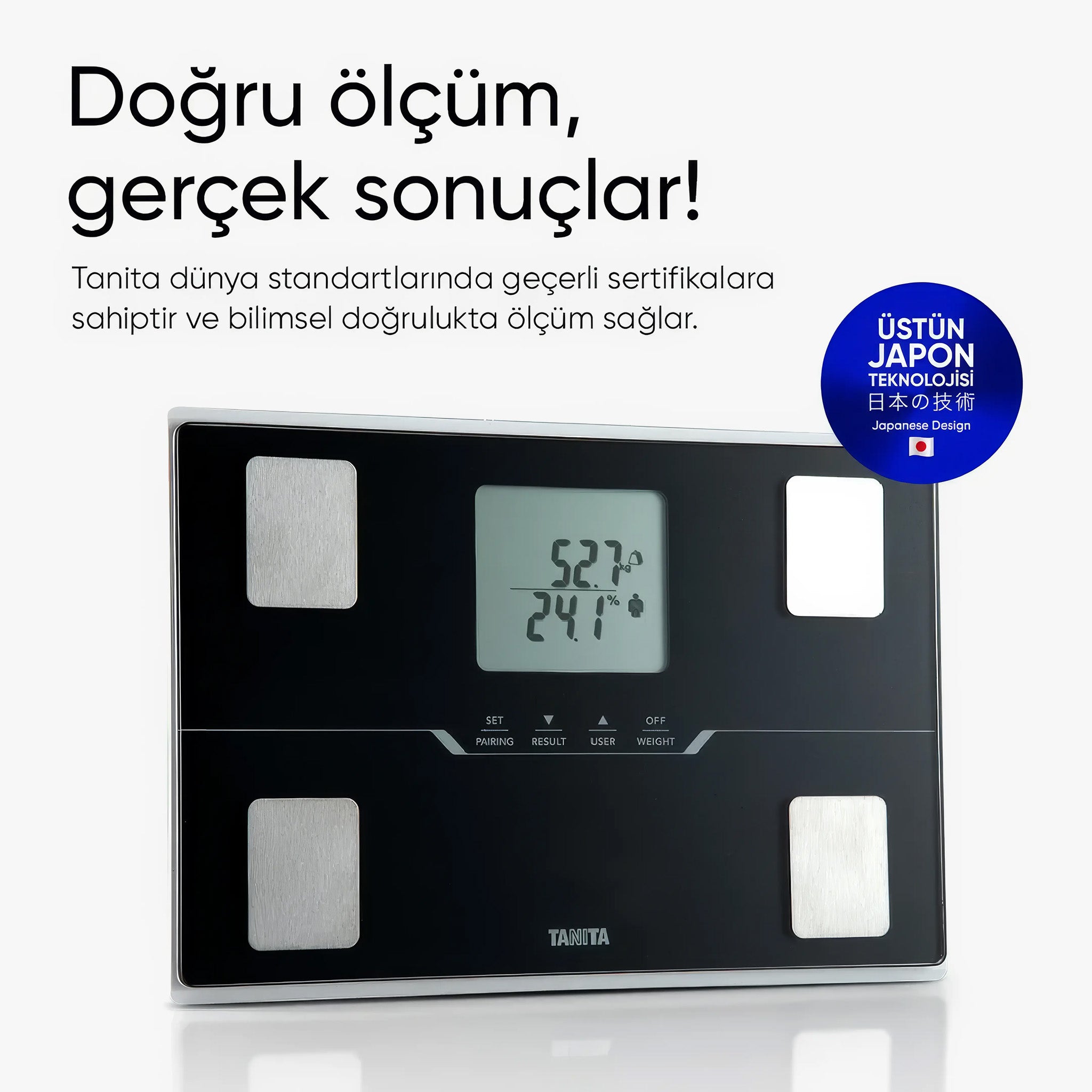 BC 401 Akıllı Dijital Tartı | Vücut Analizi | Beyaz