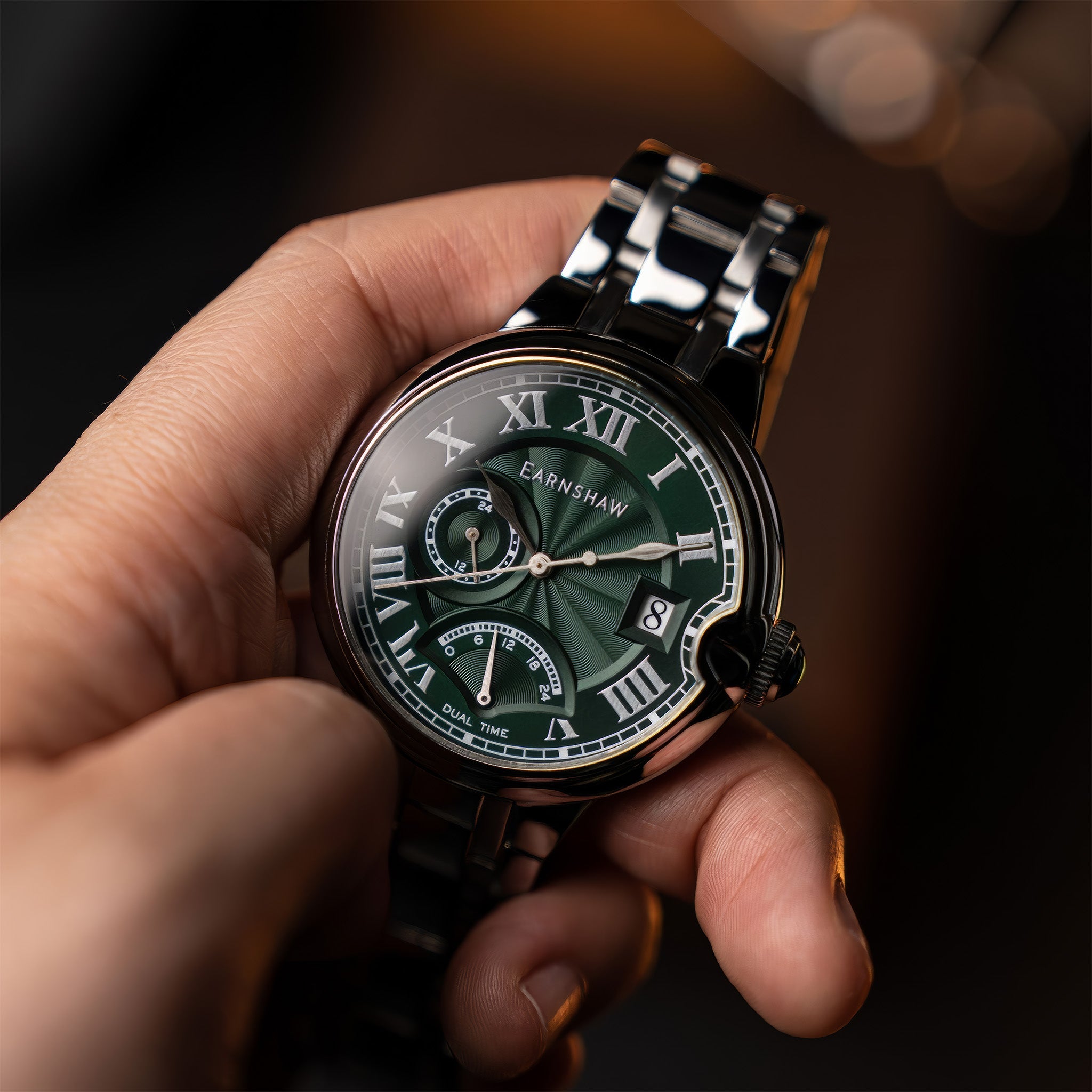 Barallier Retrograde Dual Time | Jade Green