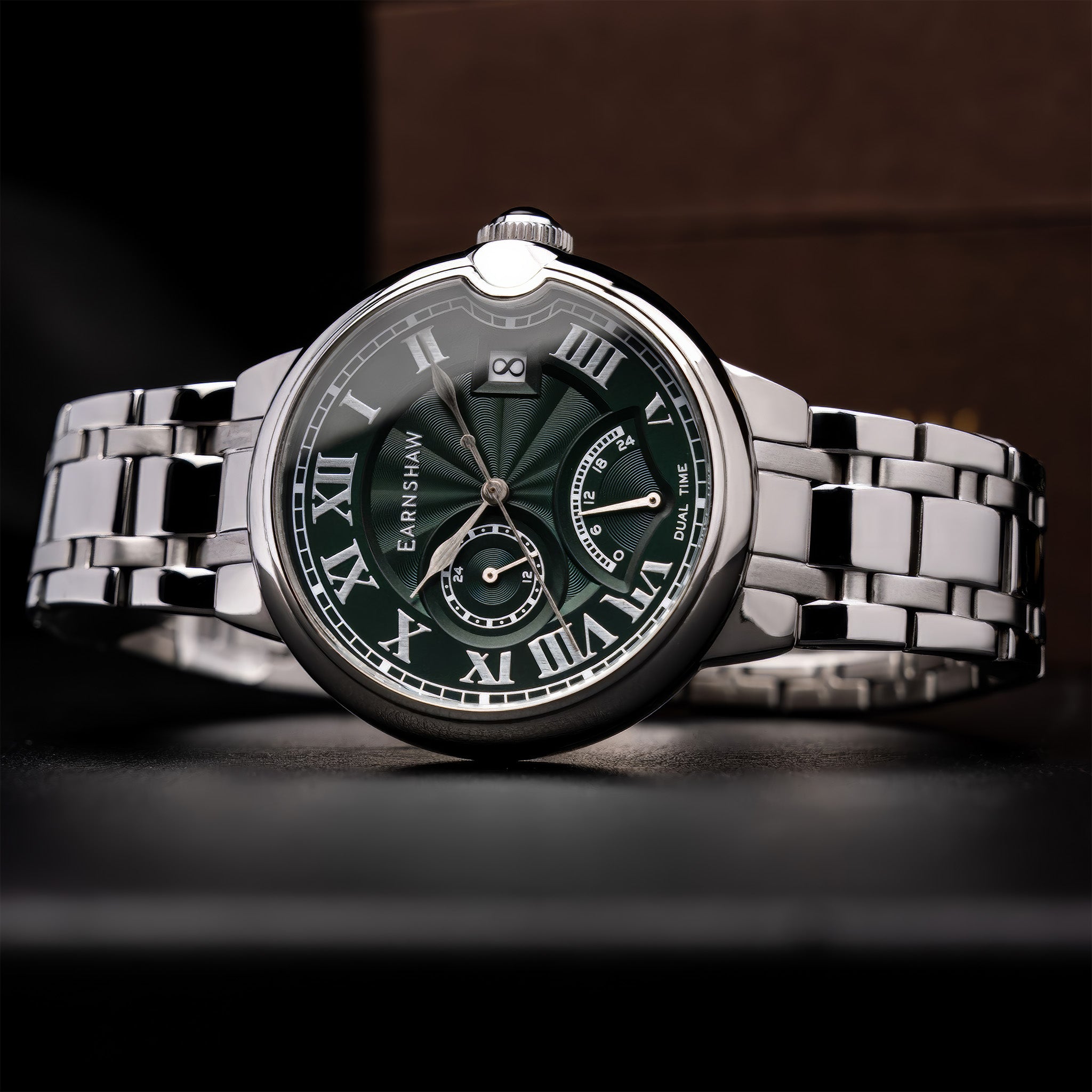 Barallier Retrograde Dual Time | Jade Green