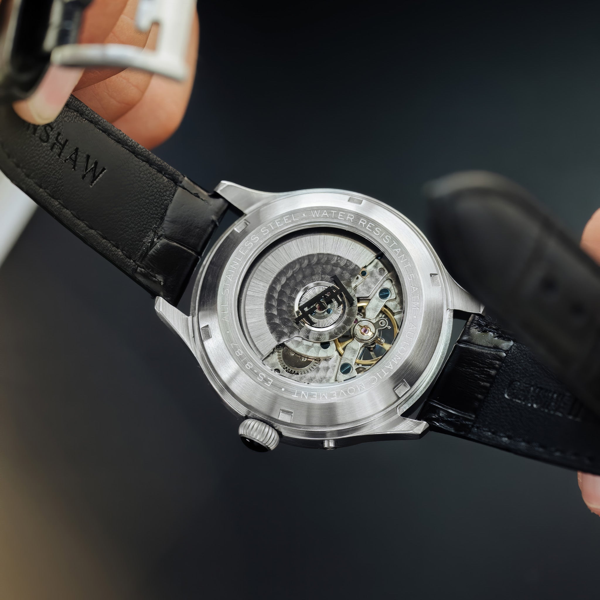 Baron Grand Date Calendar Open Heart Automatic | Forestry Green