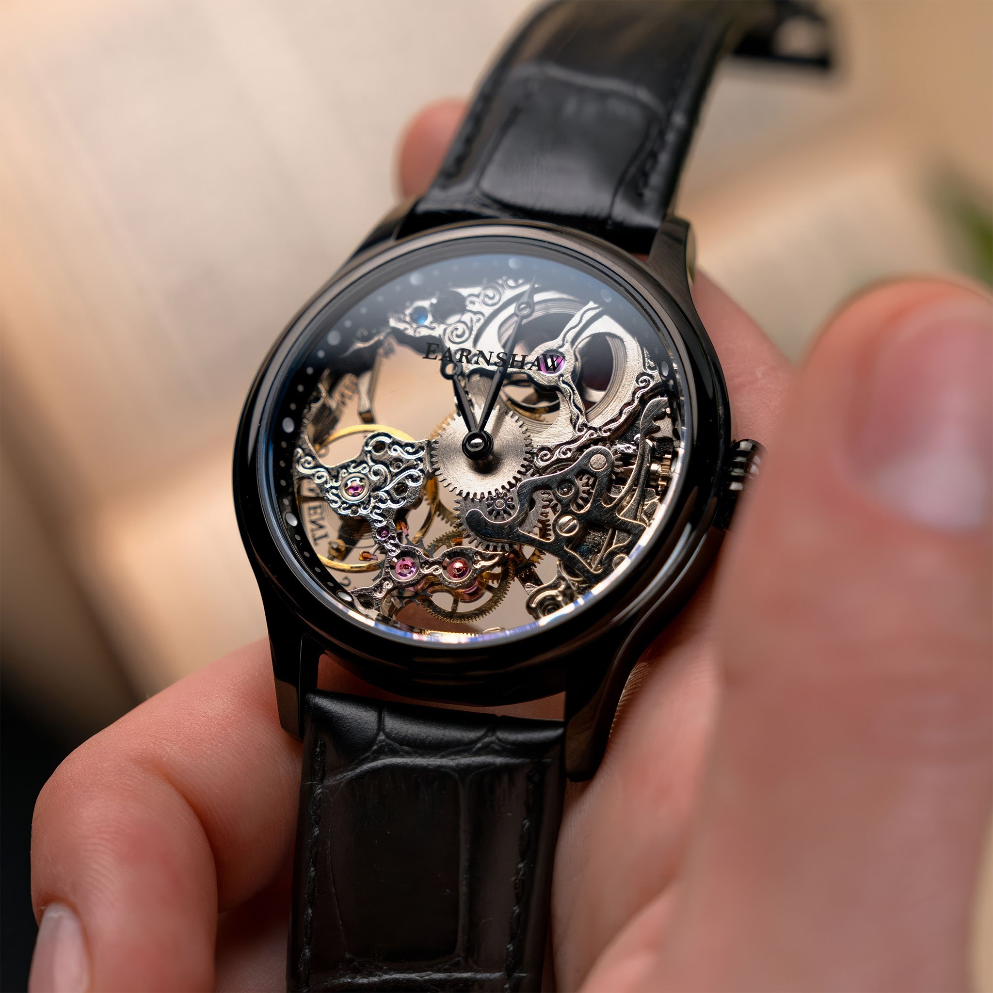 Bauer Mechanical Skeleton | 42 mm | Coal Black