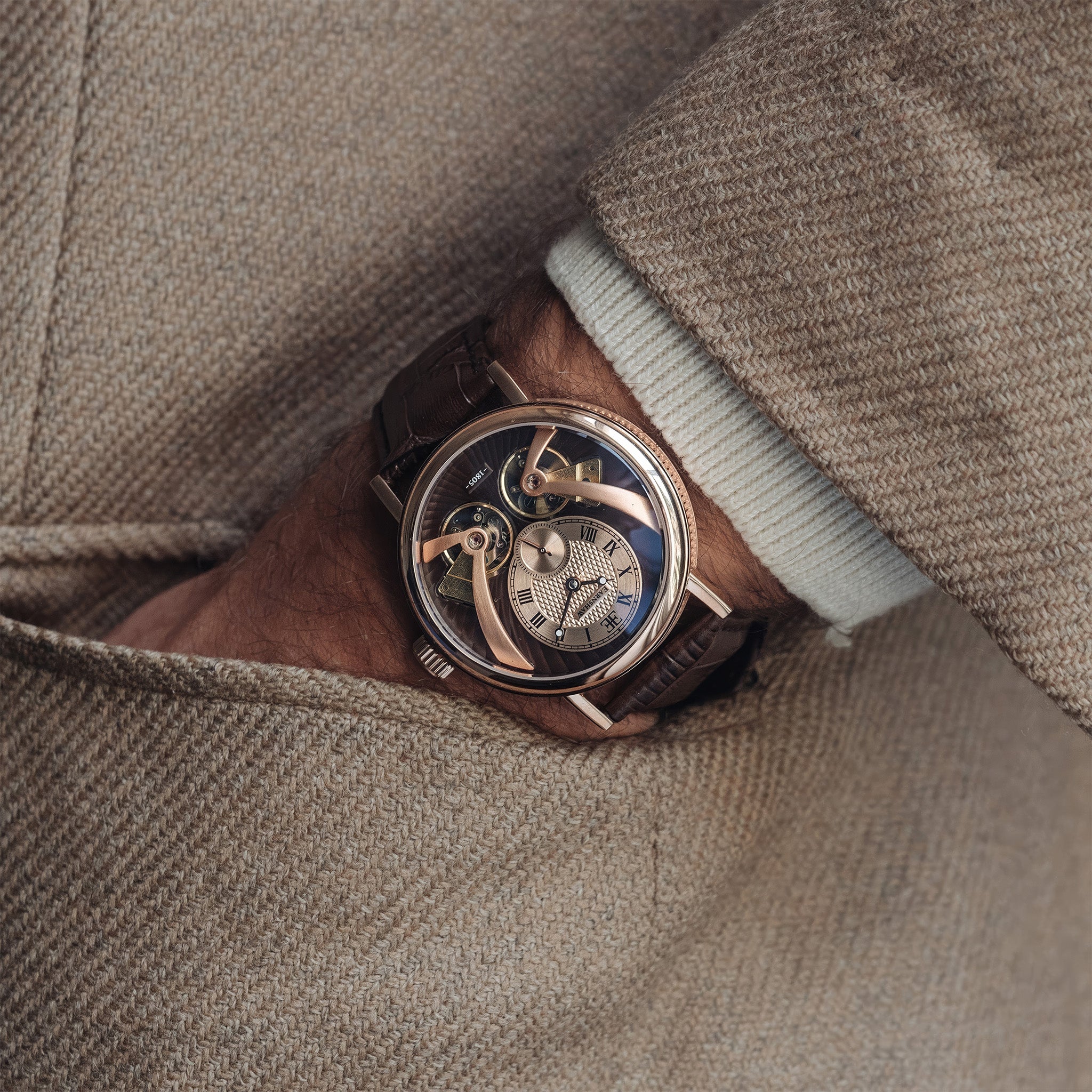 Beaufort Anatolia Double Barrel Automatic | 43 mm | Mahogany Brown