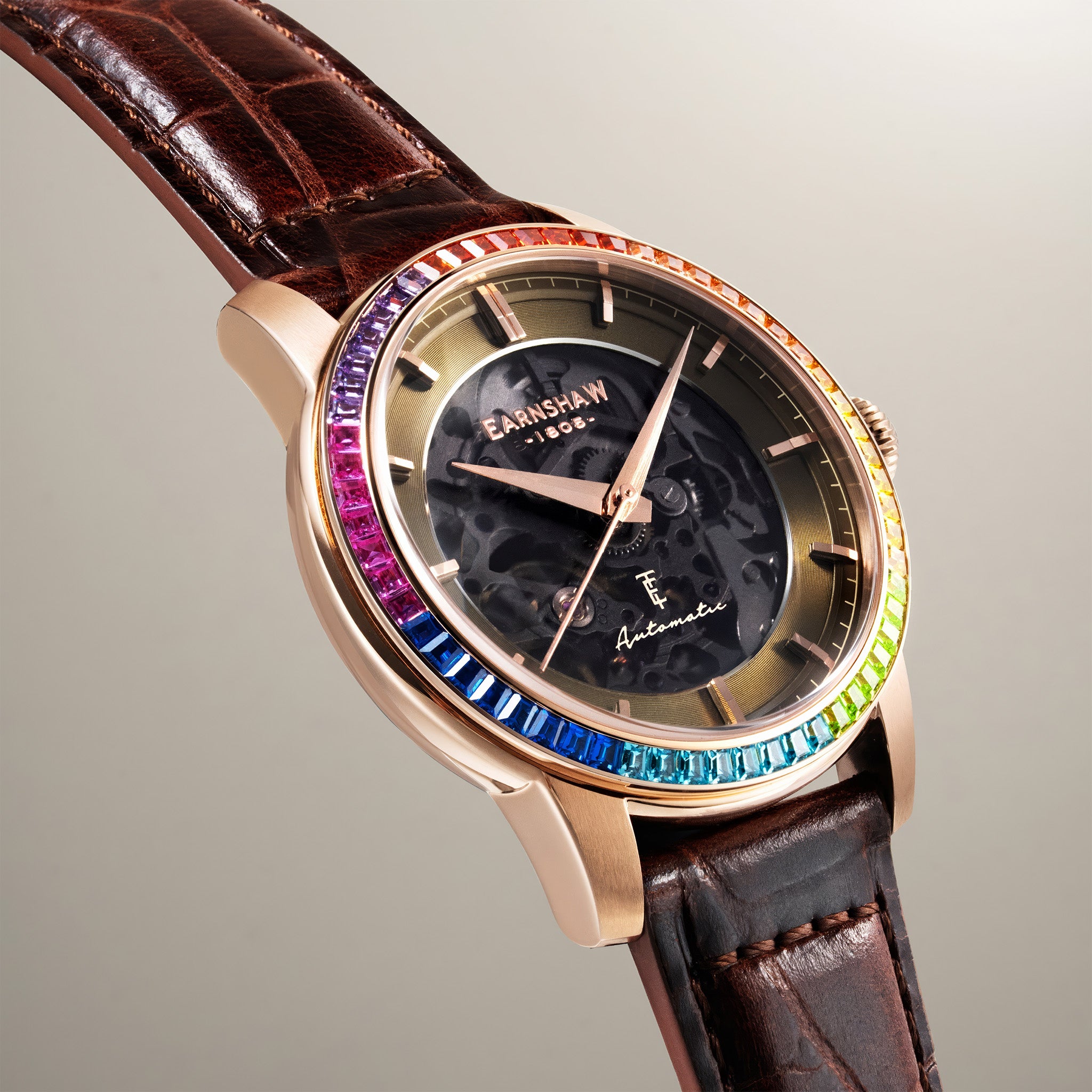 Celestial Glory Skeleton Automatic | 40 mm | Amber Brown