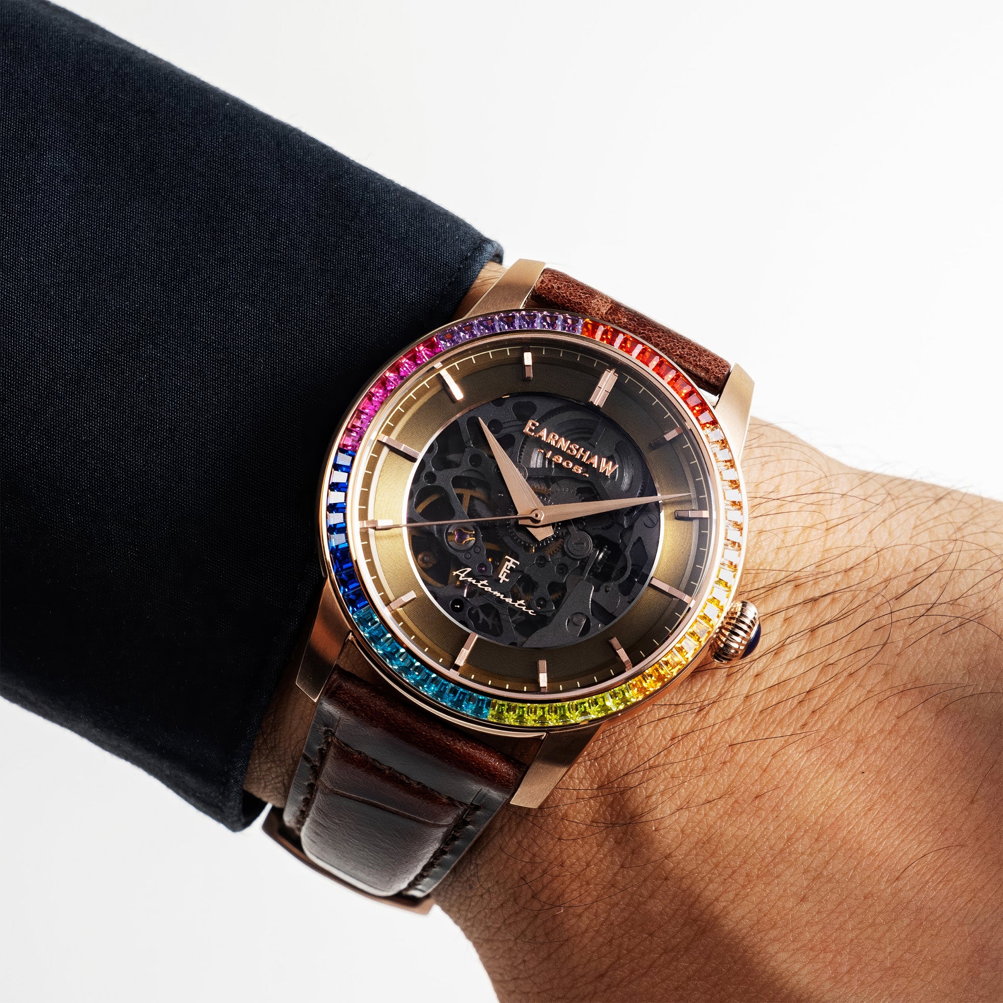 Celestial Glory Skeleton Automatic | 40 mm | Amber Brown