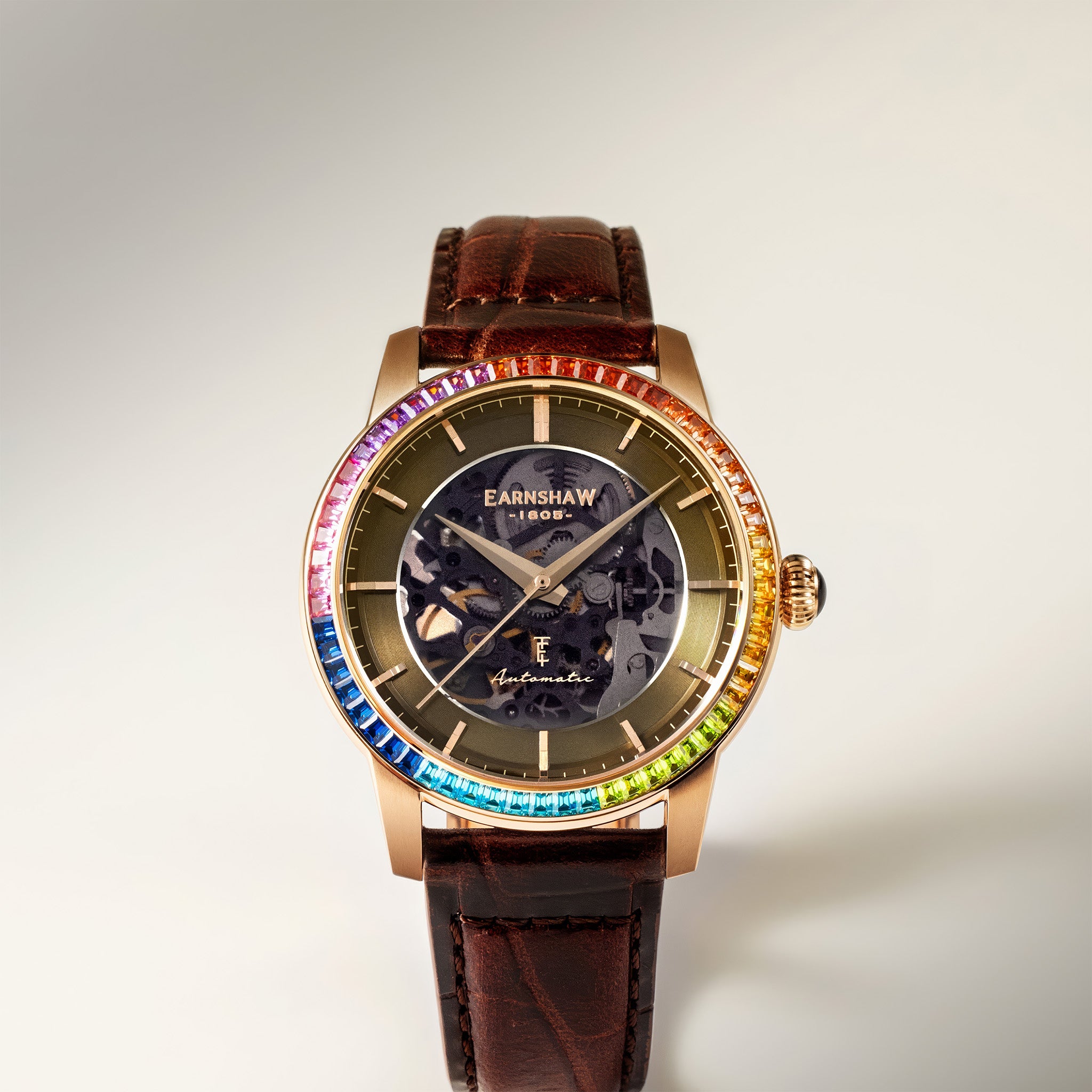 Celestial Glory Skeleton Automatic | 40 mm | Amber Brown