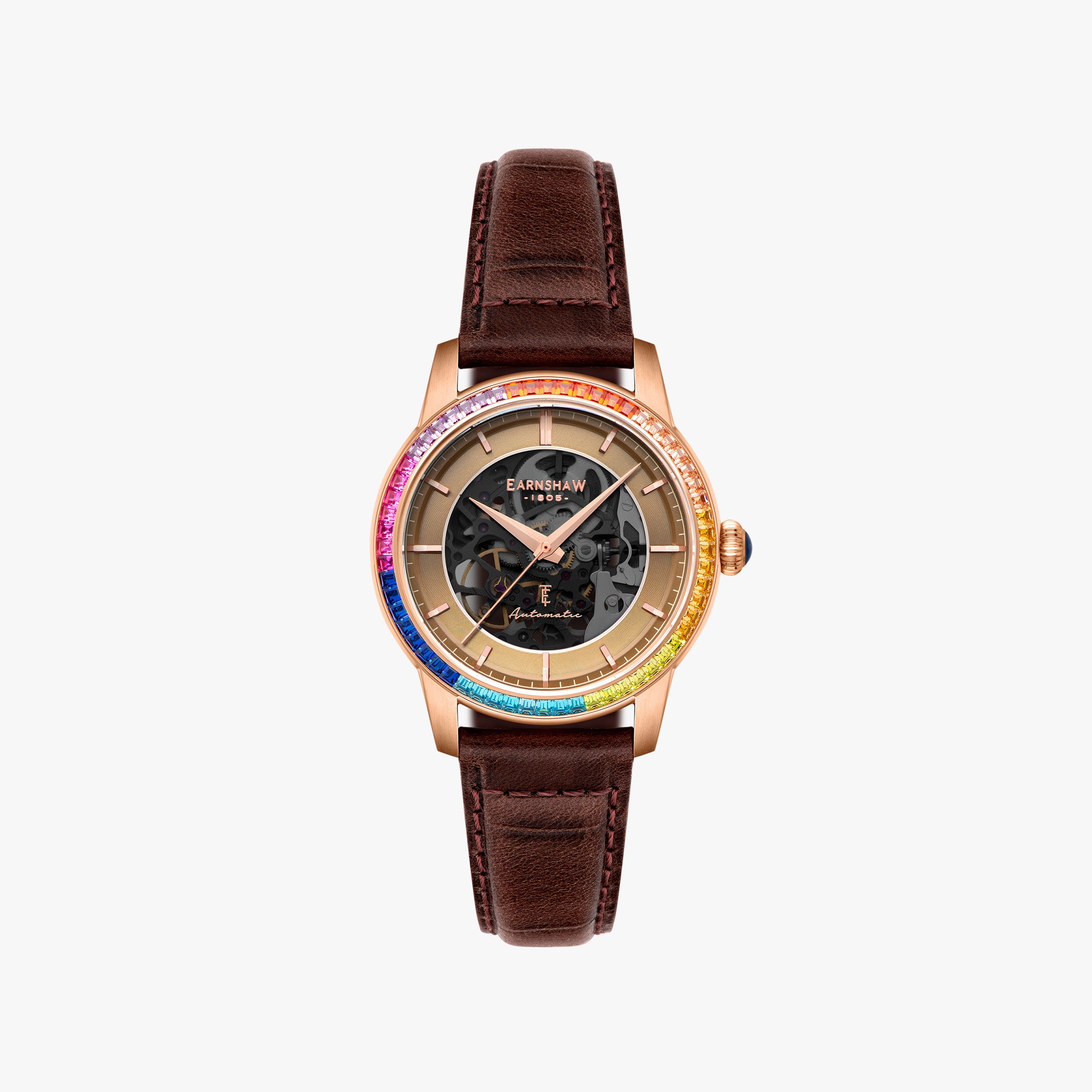 Celestial Glory Skeleton Automatic | 40 mm | Amber Brown