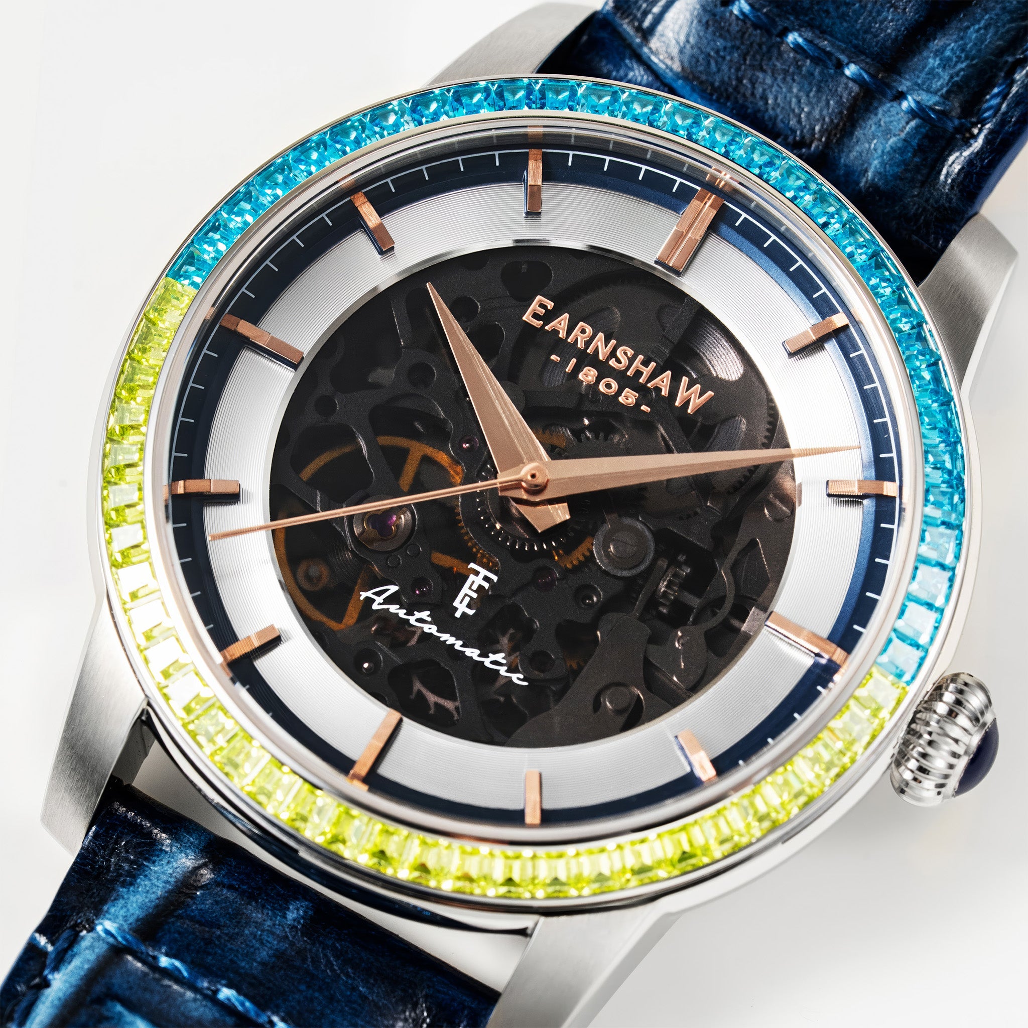 Celestial Glory Skeleton Automatic | 40 mm | Electric Blue