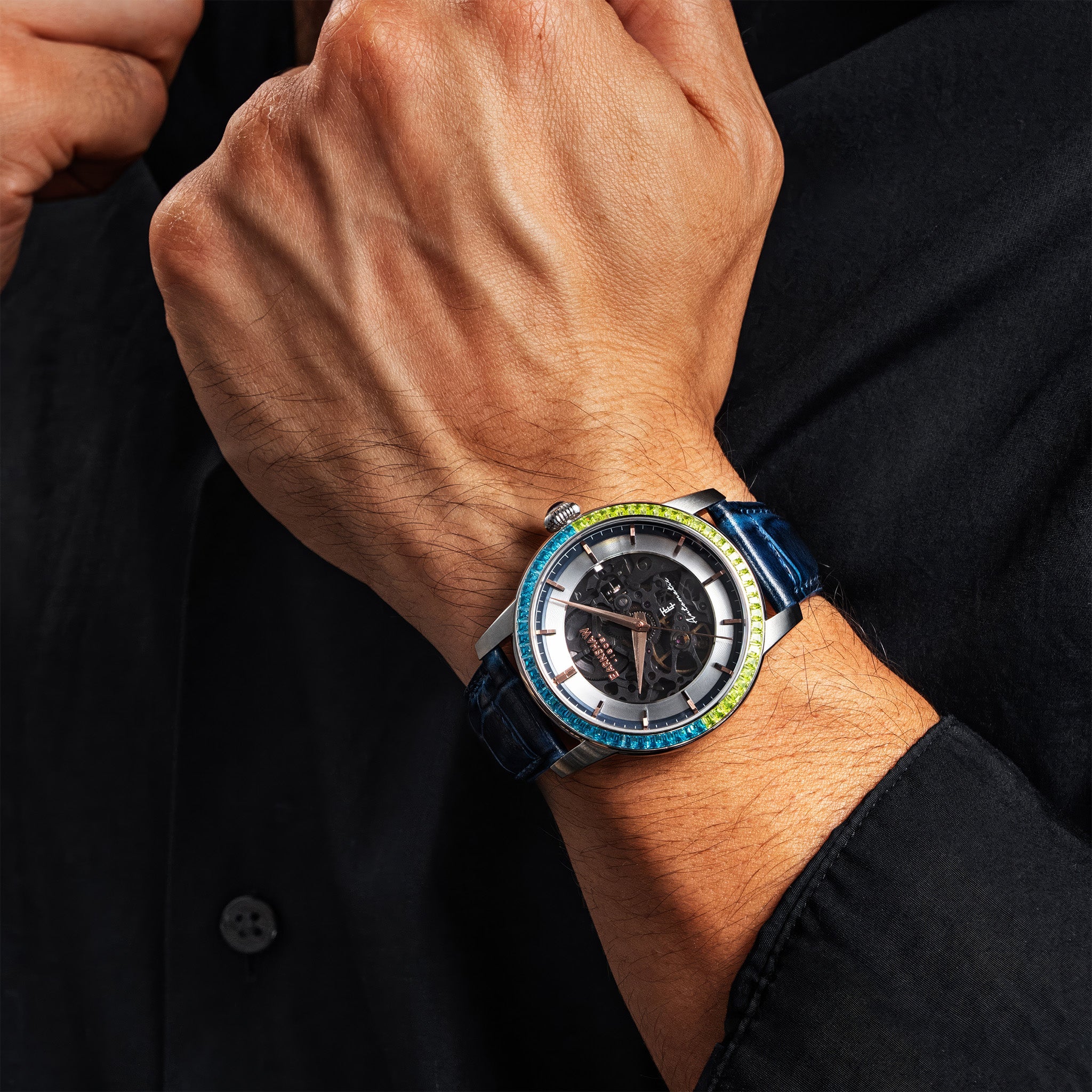 Celestial Glory Skeleton Automatic | 40 mm | Electric Blue