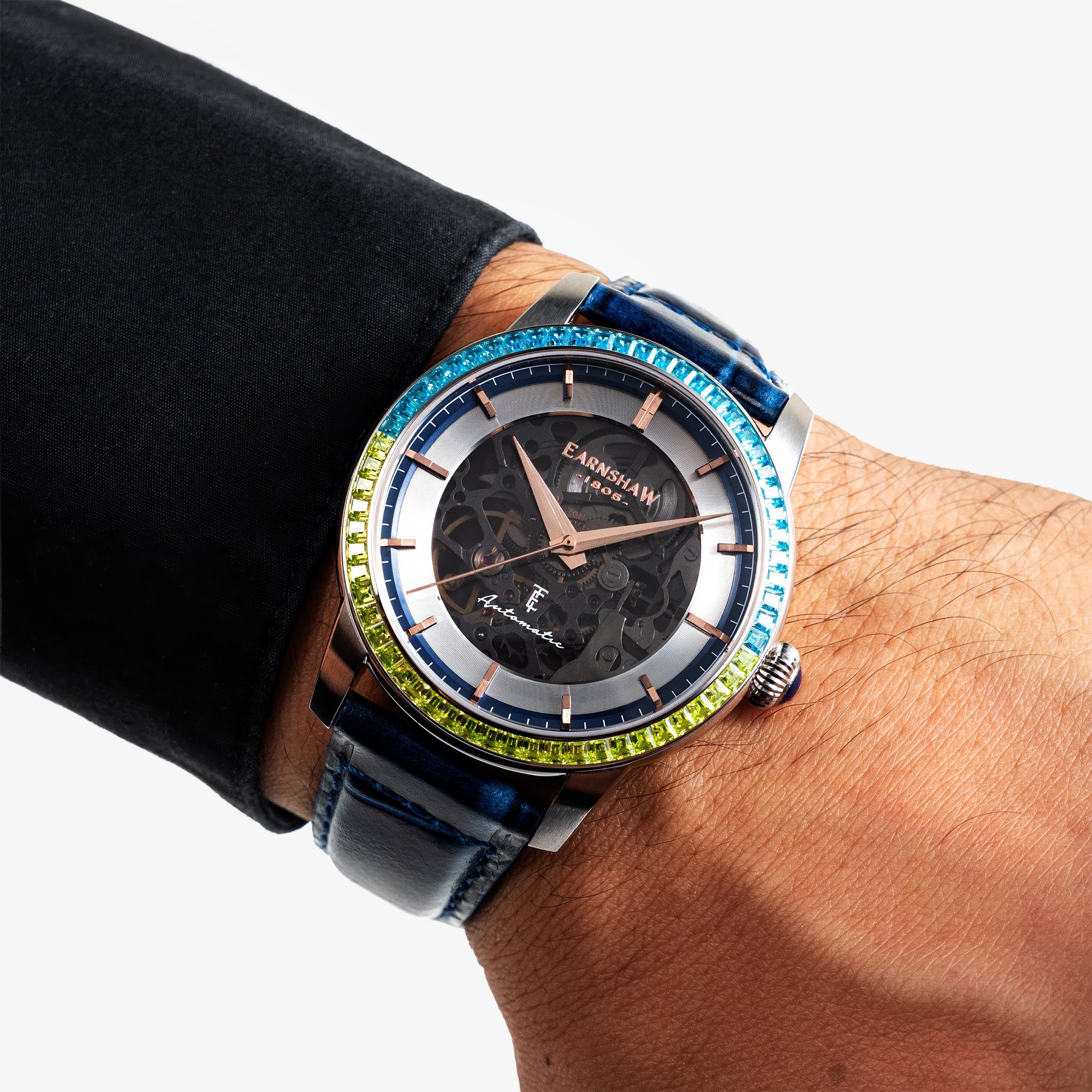 Celestial Glory Skeleton Automatic | 40 mm | Electric Blue