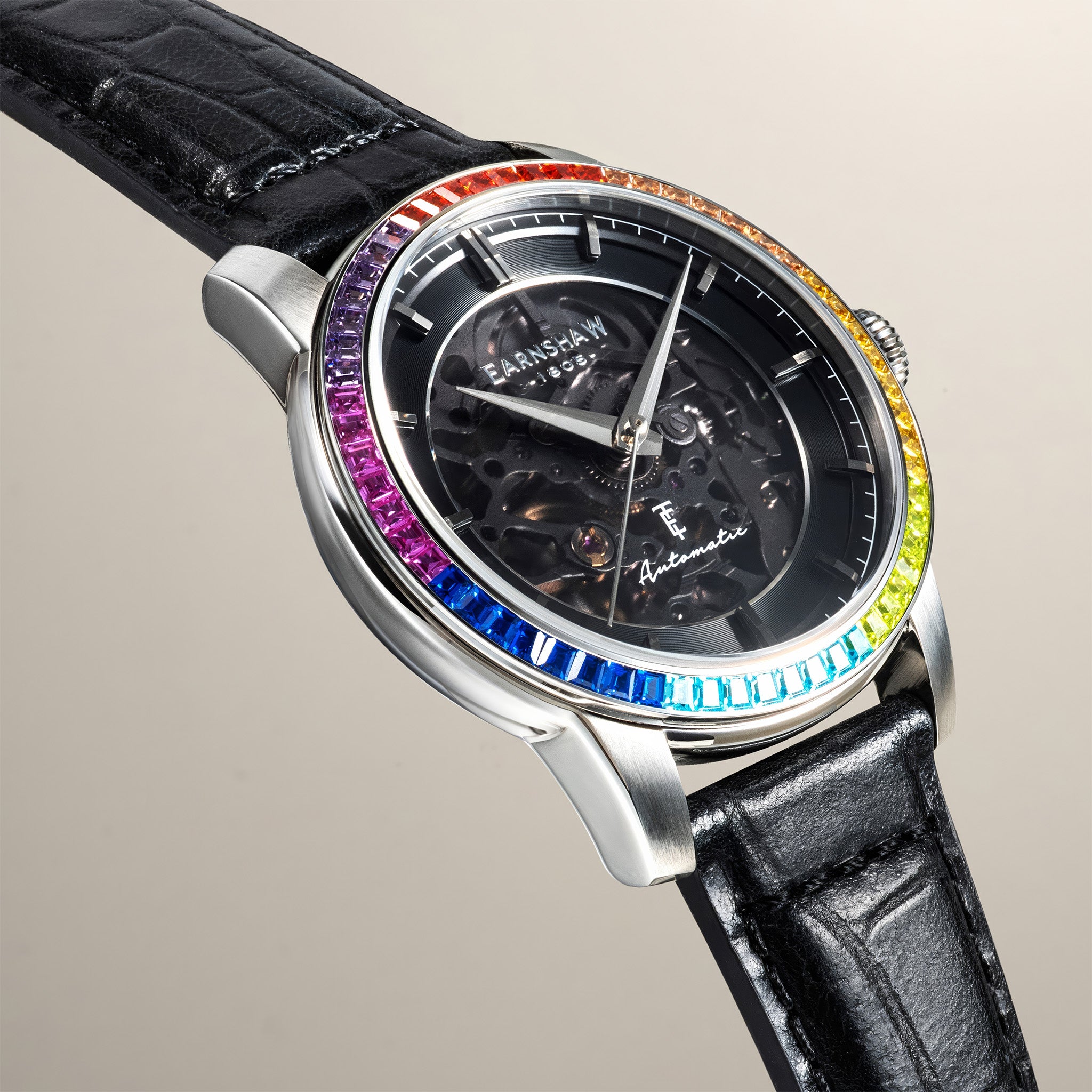 Celestial Glory Skeleton Automatic | 40 mm | Satin Black