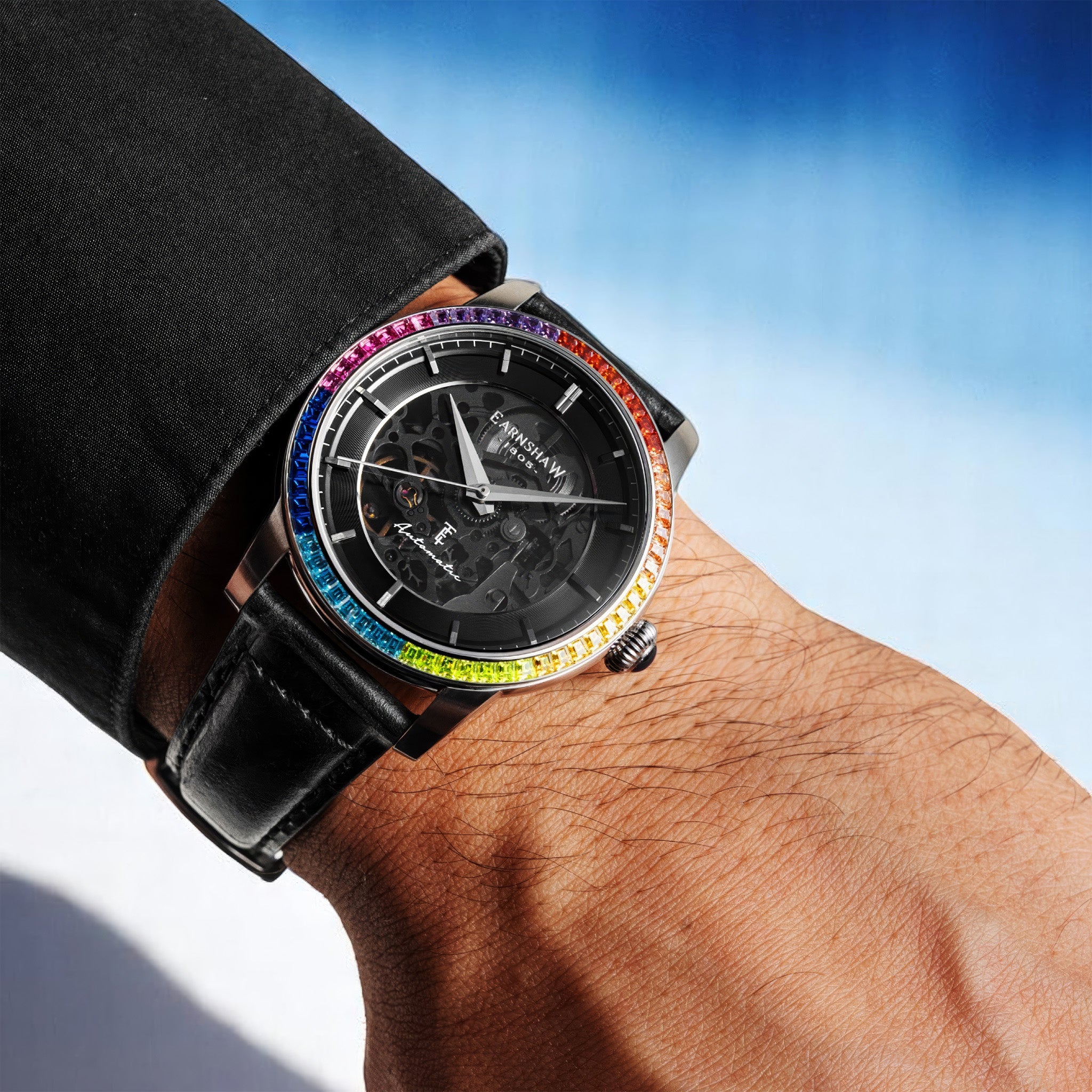 Celestial Glory Skeleton Automatic | 40 mm | Satin Black