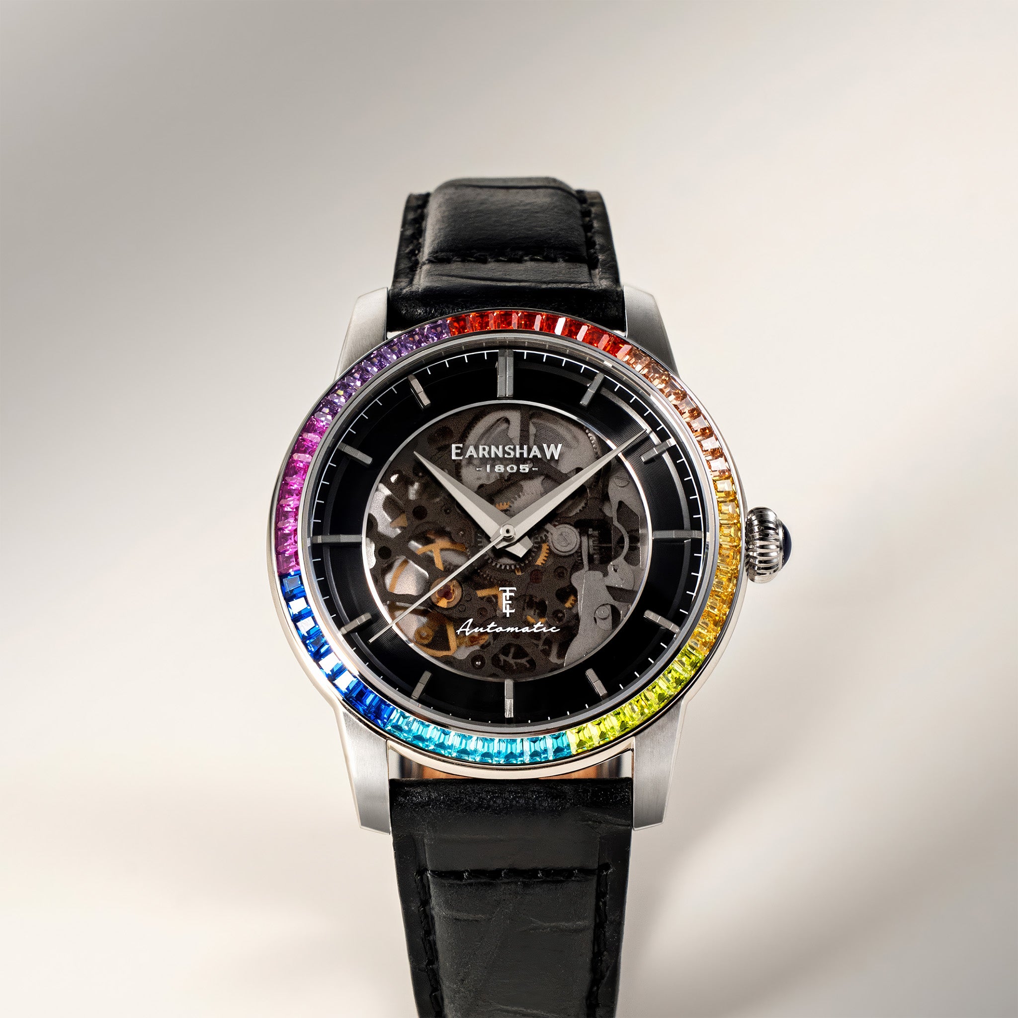 Celestial Glory Skeleton Automatic | 40 mm | Satin Black