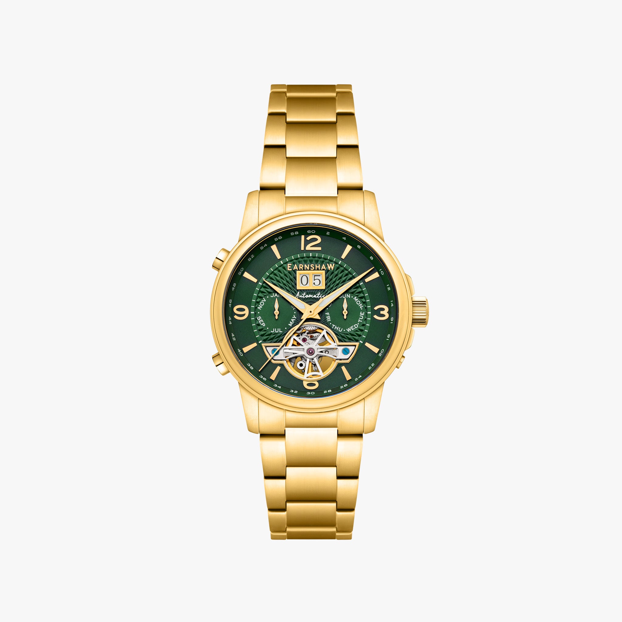 City Of London Marylebone Grand Date Calendar Open Heart Automatic | 42 mm | Yellow Gold
